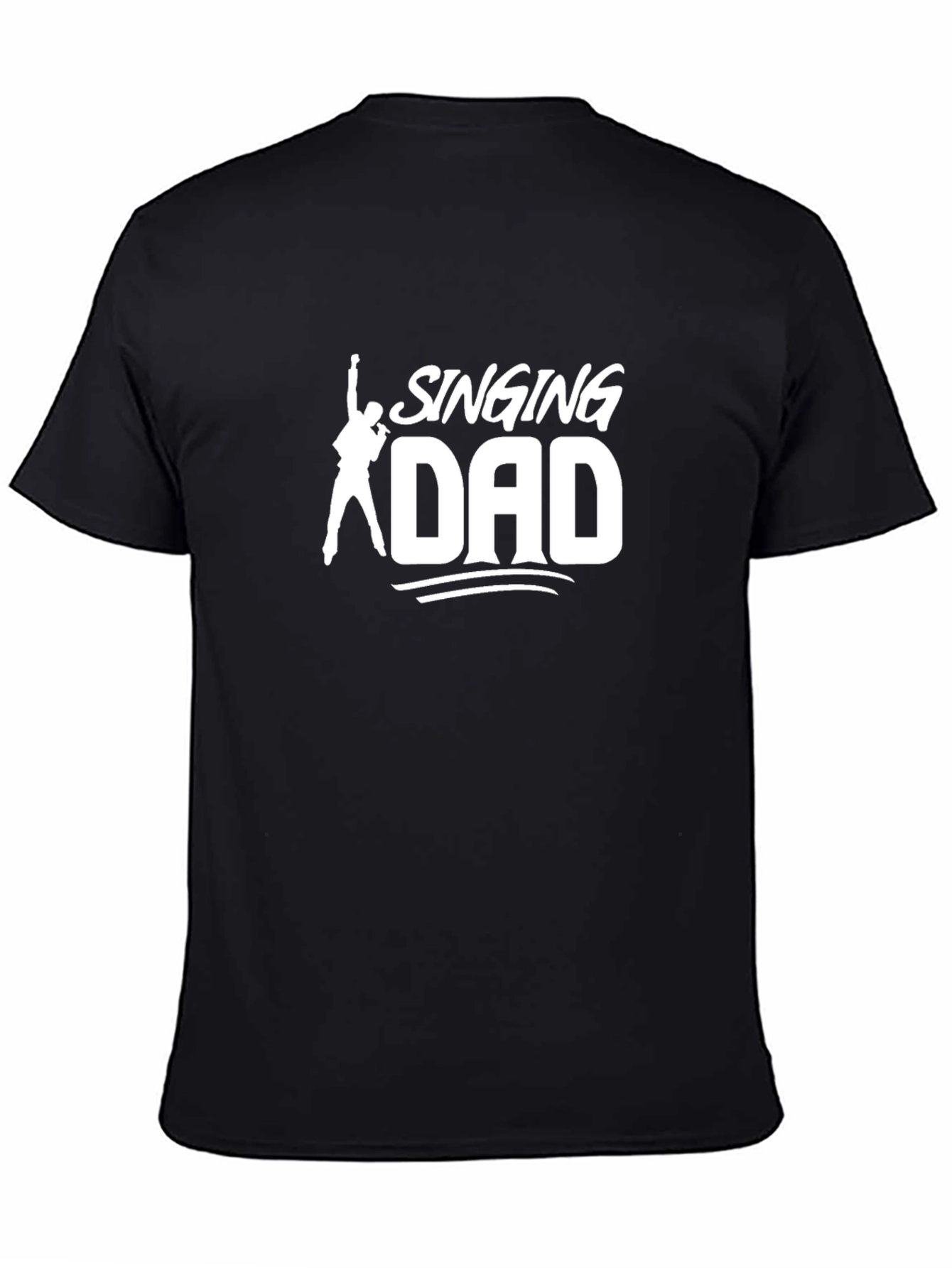 Singing Dad Graphic Tee - Black Cotton T-Shirt
