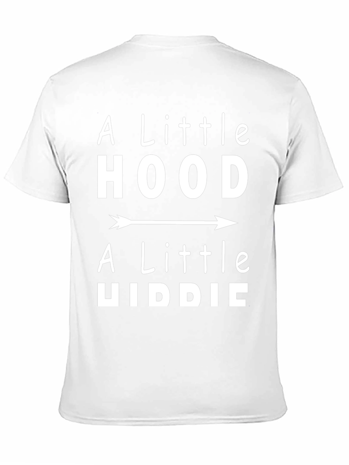A Little Hood A Little Hippie Black Graphic Tee