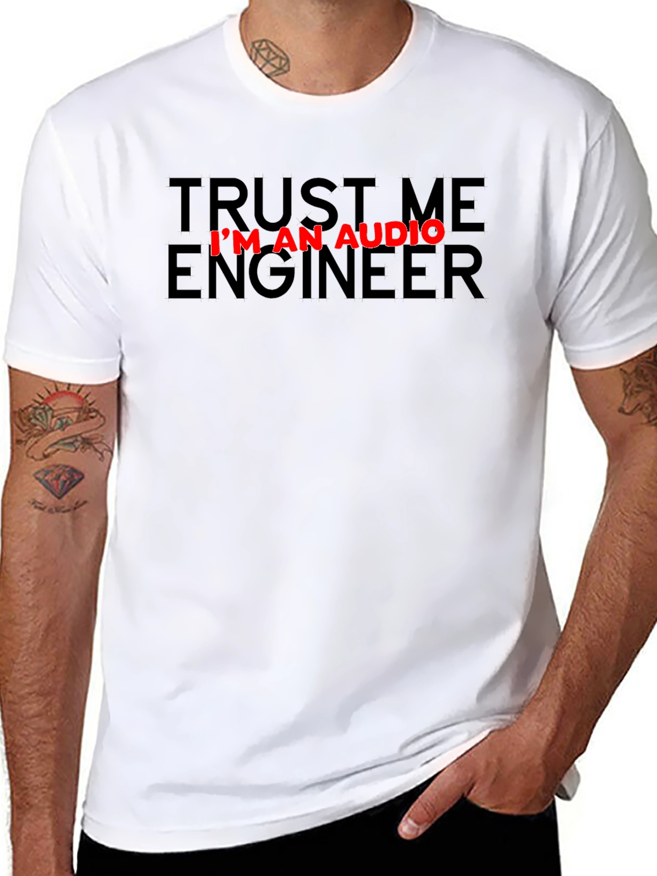 Trust Me Im An Audio Engineer Black T-Shirt