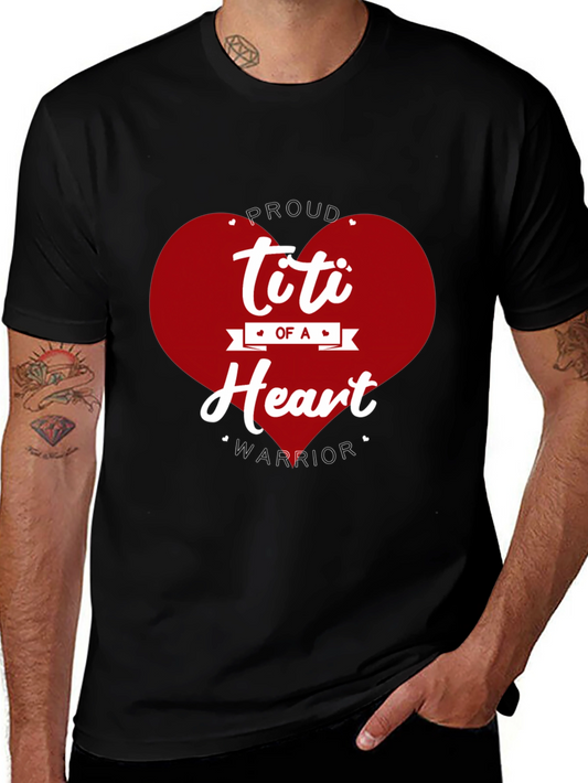 Proud Titi of a Heart Warrior Graphic Tee
