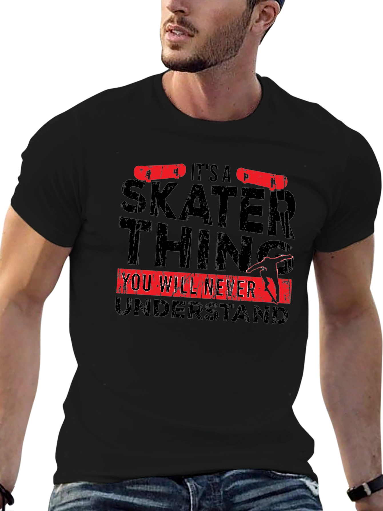 Skater Thing Graphic Tee - Black
