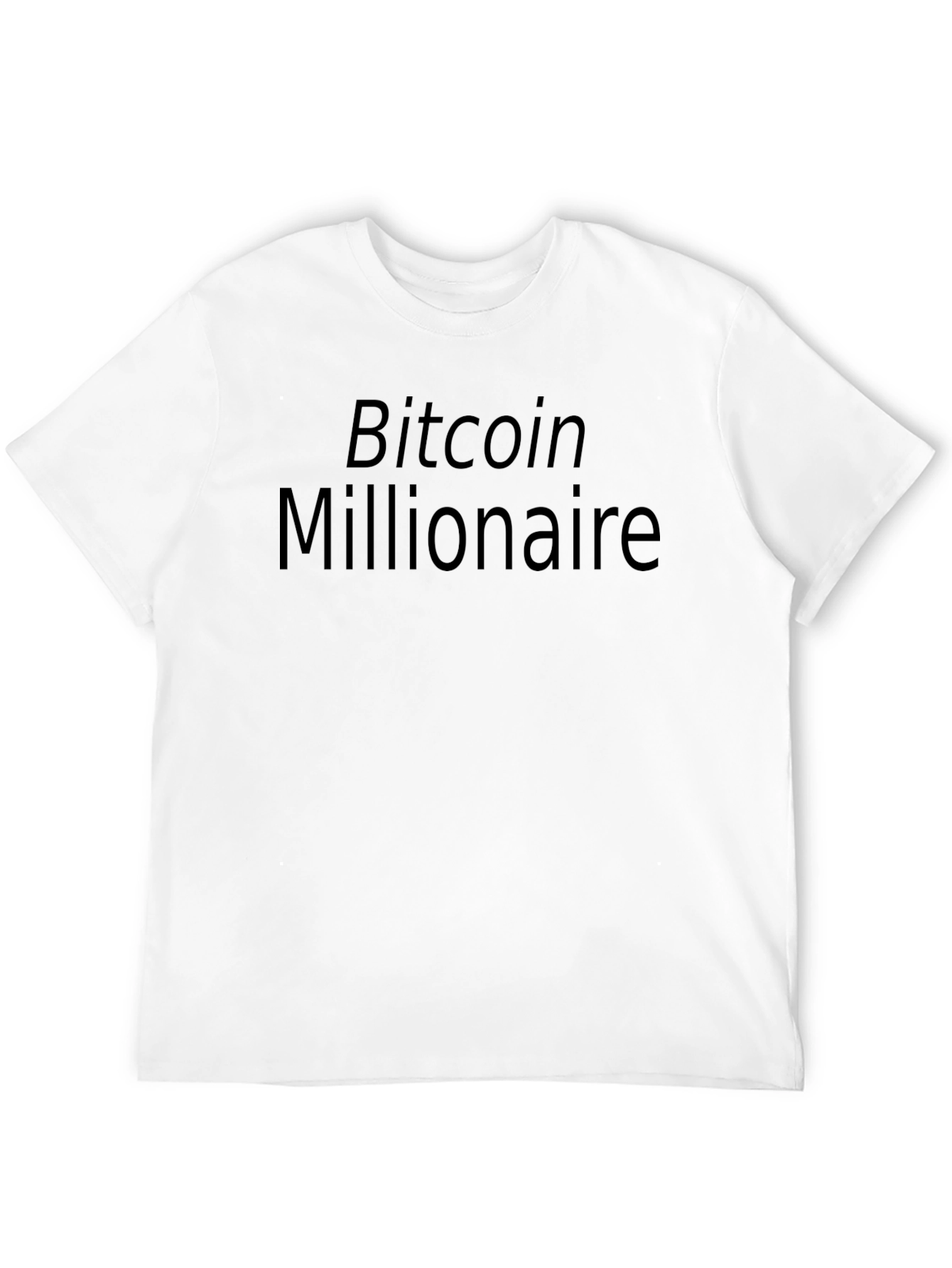 Bitcoin Millionaire Black T-Shirt Crypto Investor