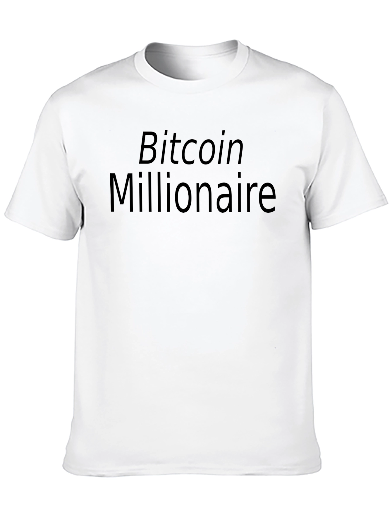 Bitcoin Millionaire Black T-Shirt Crypto Investor