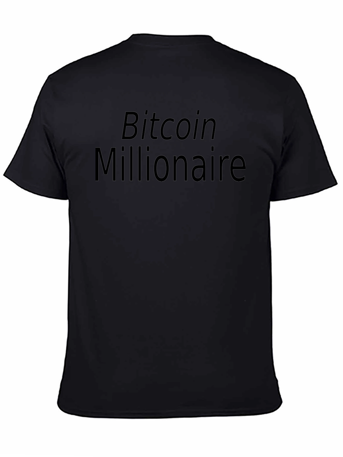 Bitcoin Millionaire Black T-Shirt Crypto Investor