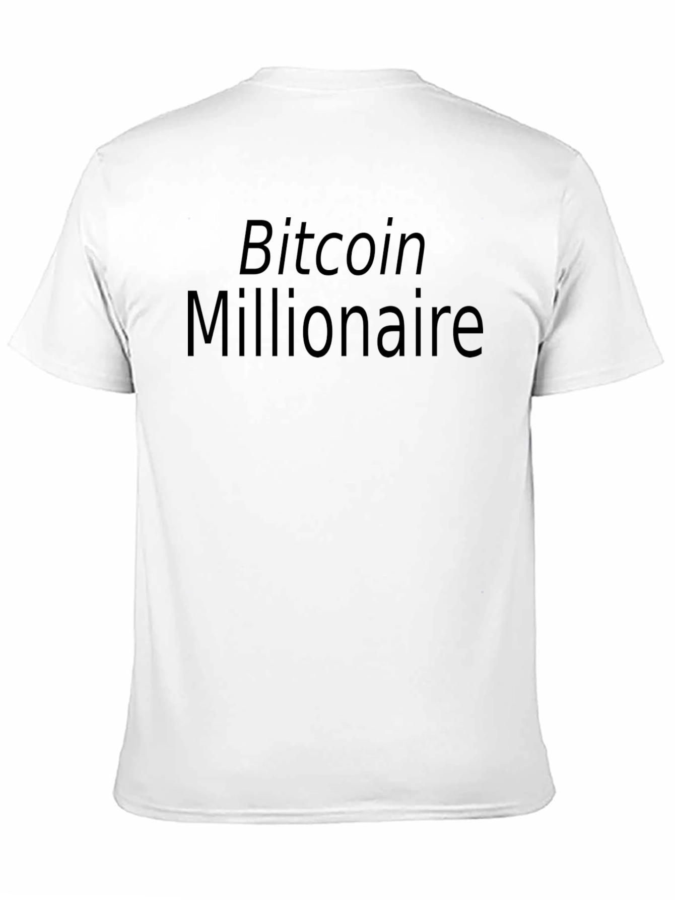 Bitcoin Millionaire Black T-Shirt Crypto Investor