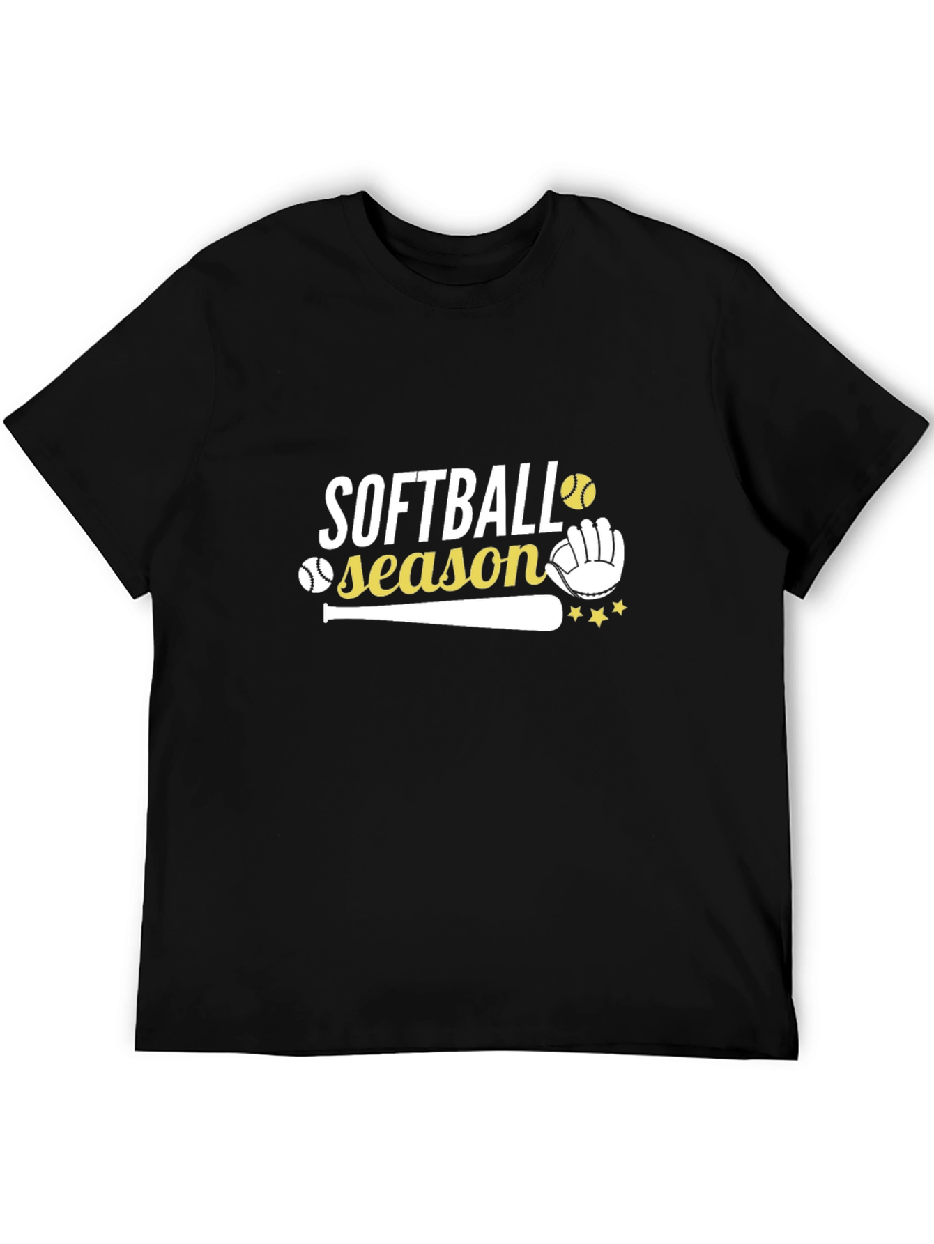 Softball Season Graphic Print T-Shirt