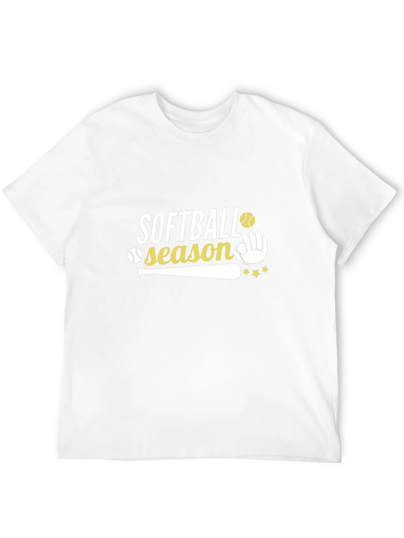 Softball Season Graphic Print T-Shirt