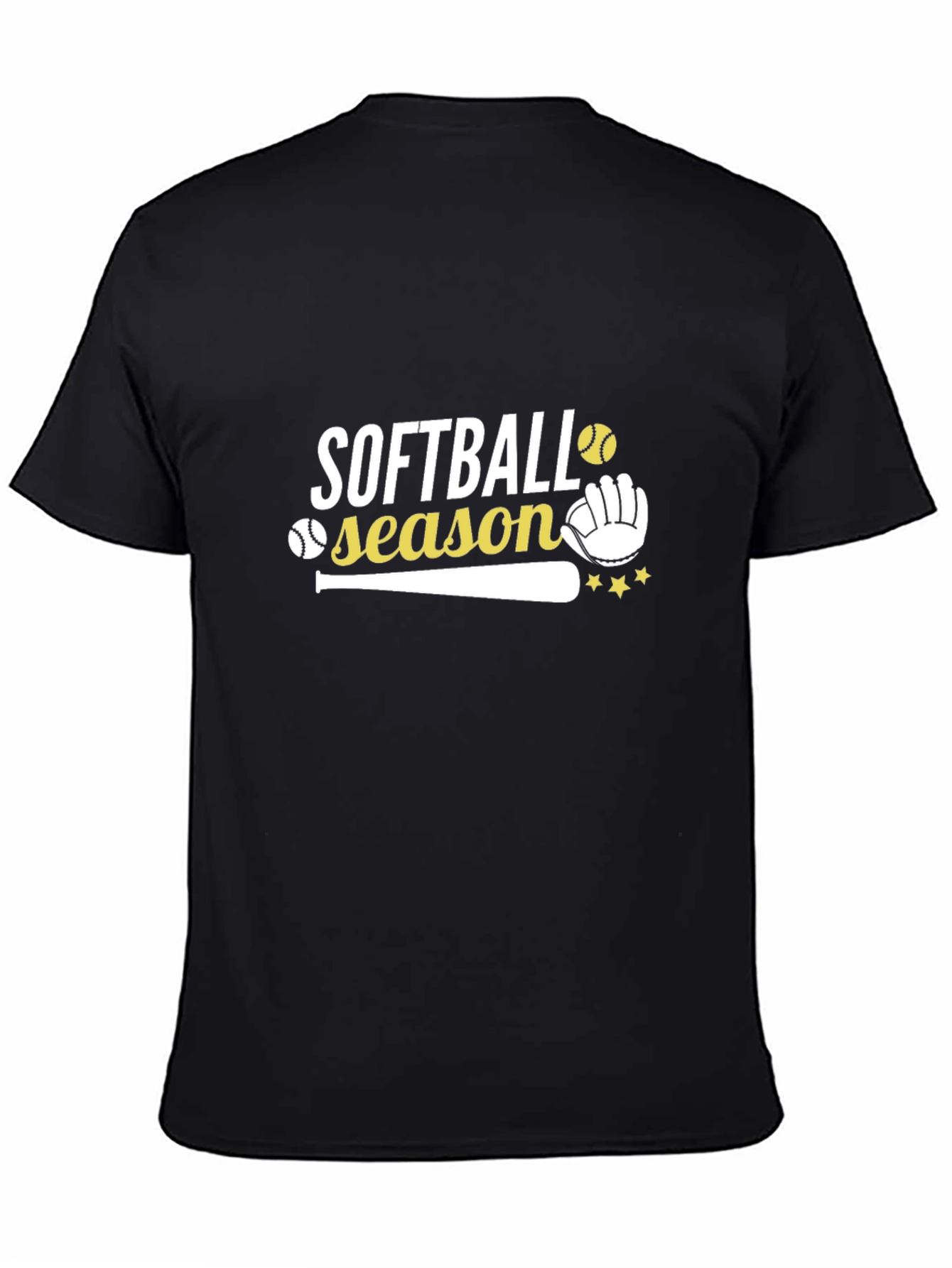 Softball Season Graphic Print T-Shirt