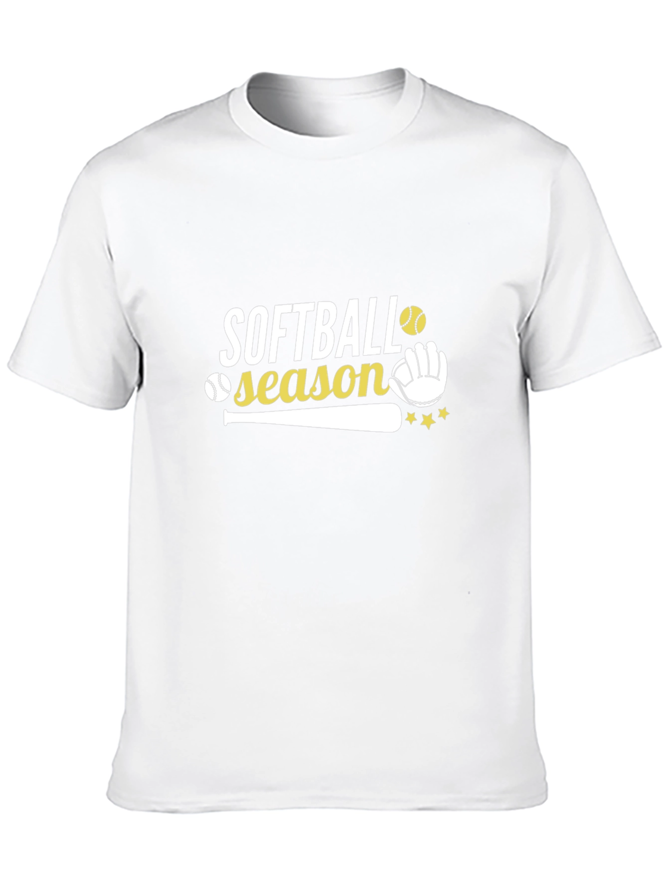 Softball Season Graphic Print T-Shirt