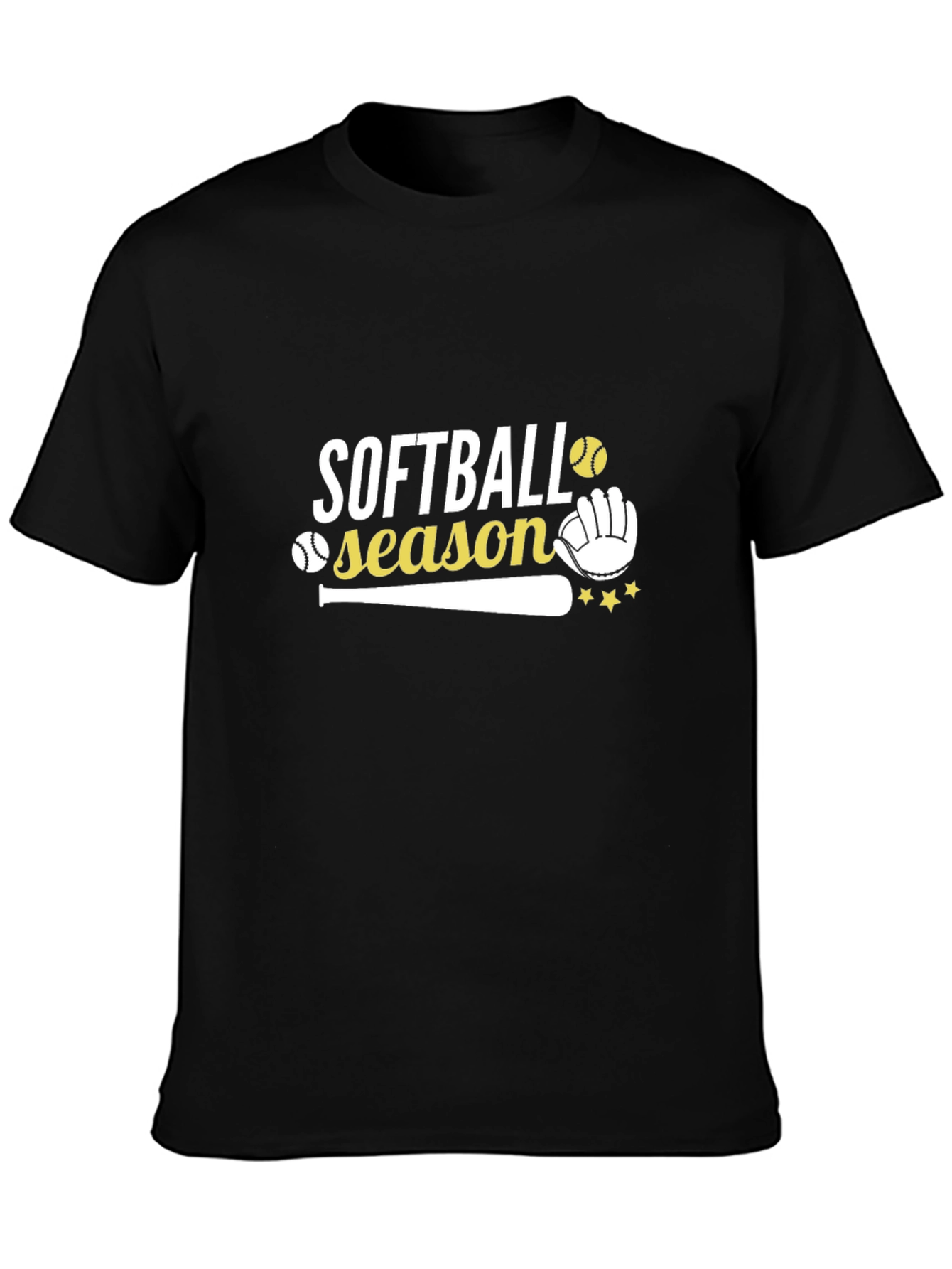 Softball Season Graphic Print T-Shirt