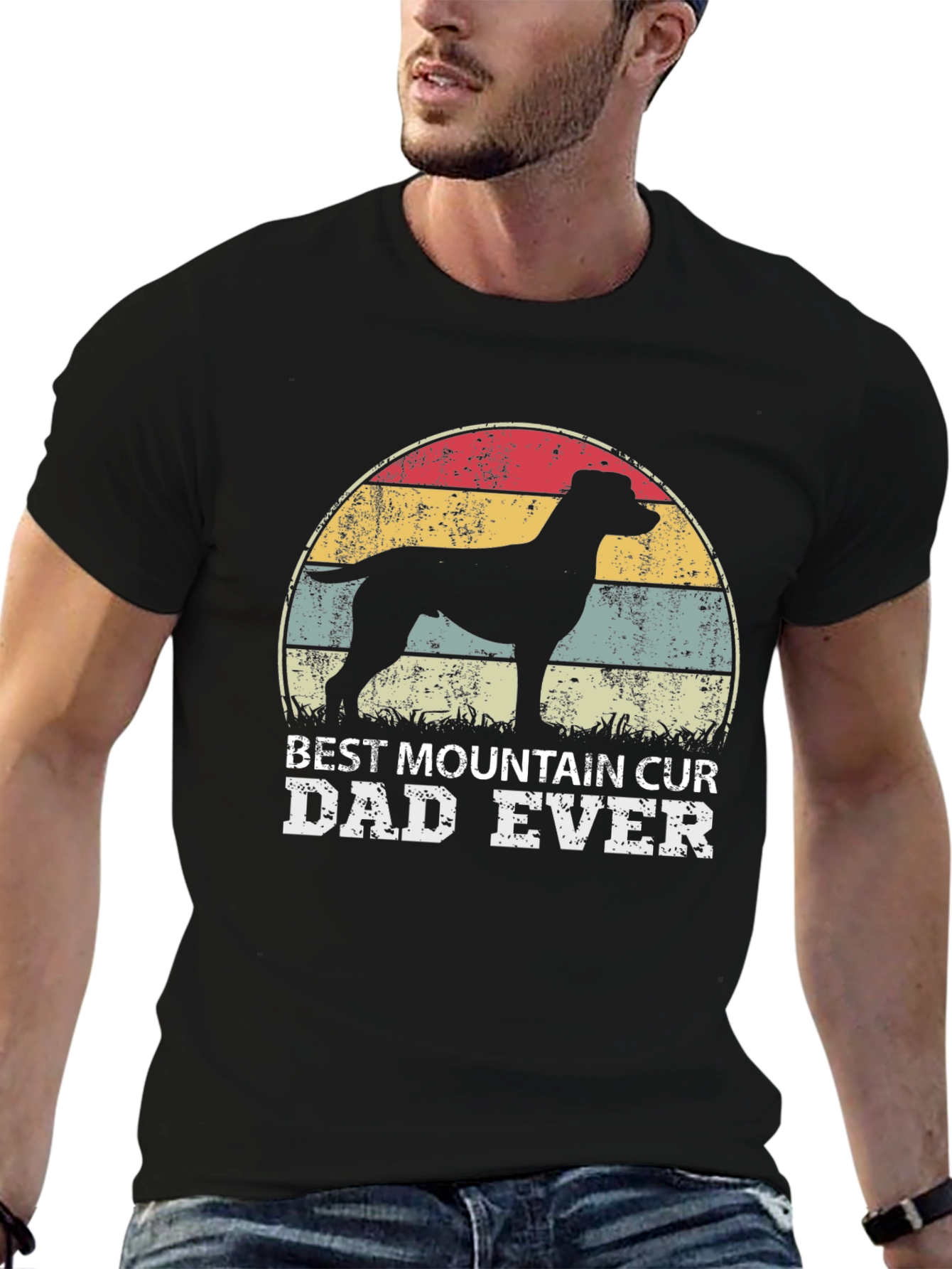 Best Mountain Cur Dad Ever T-Shirt