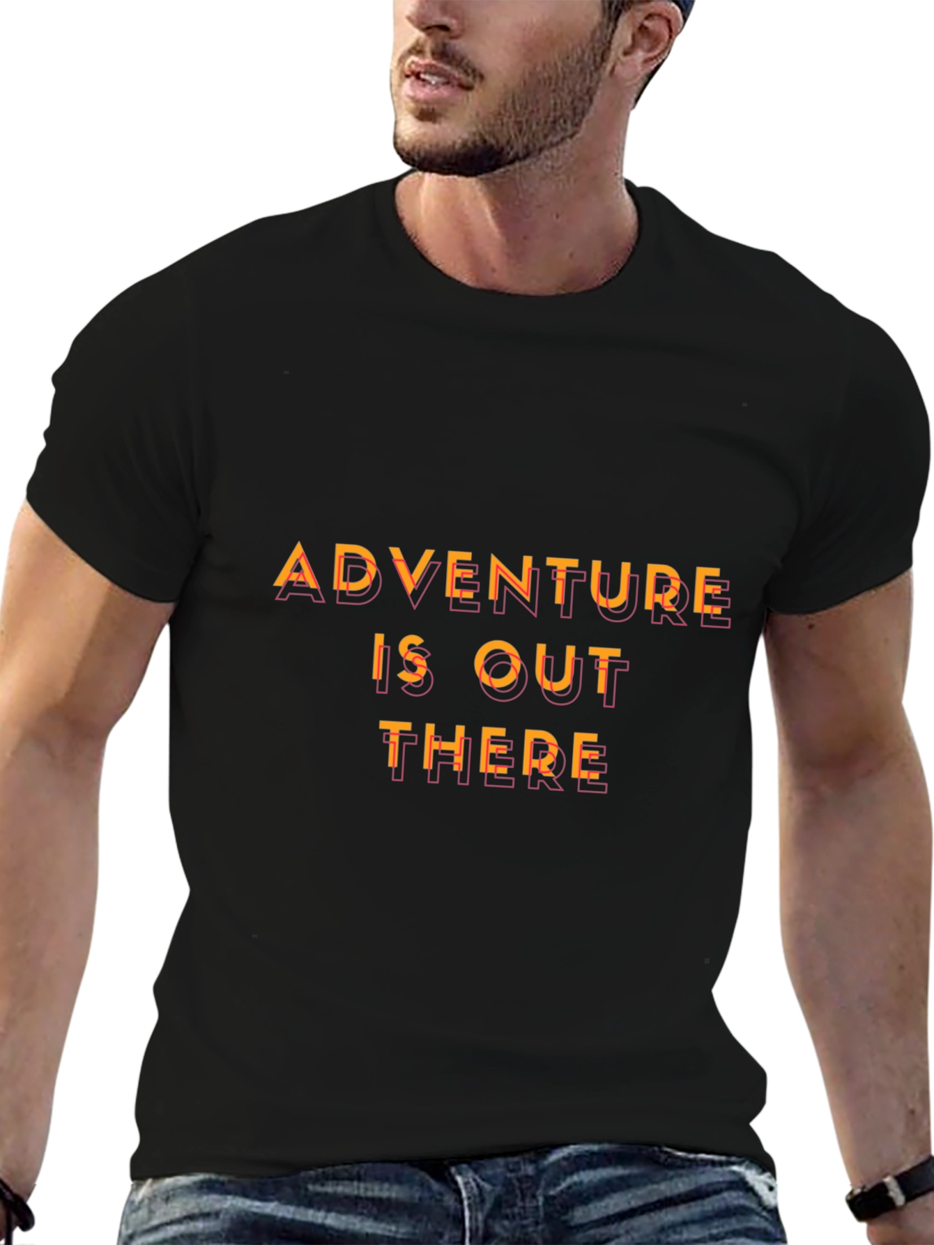 Adventure Awaits Black T-Shirt