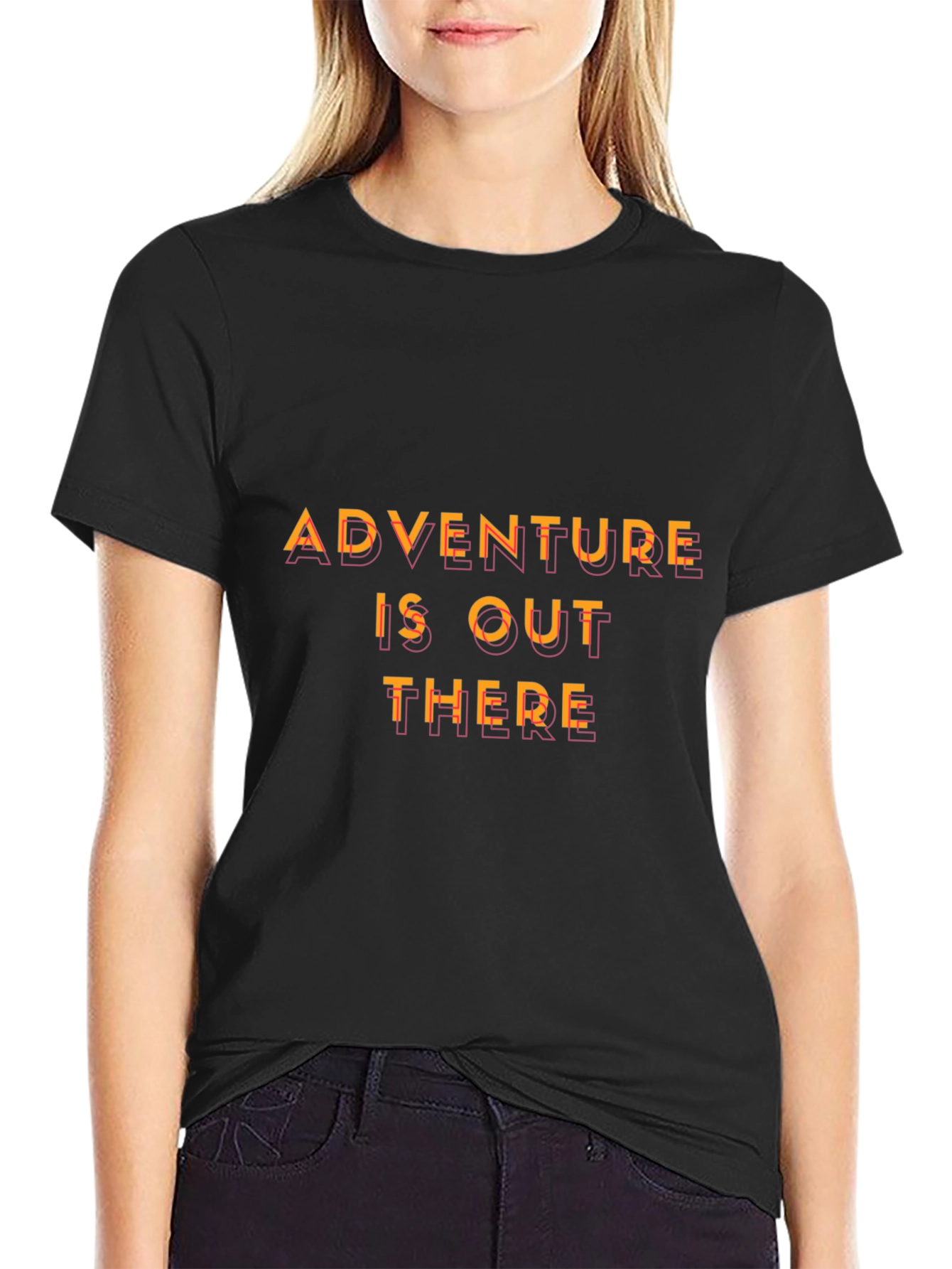 Adventure Awaits Black T-Shirt