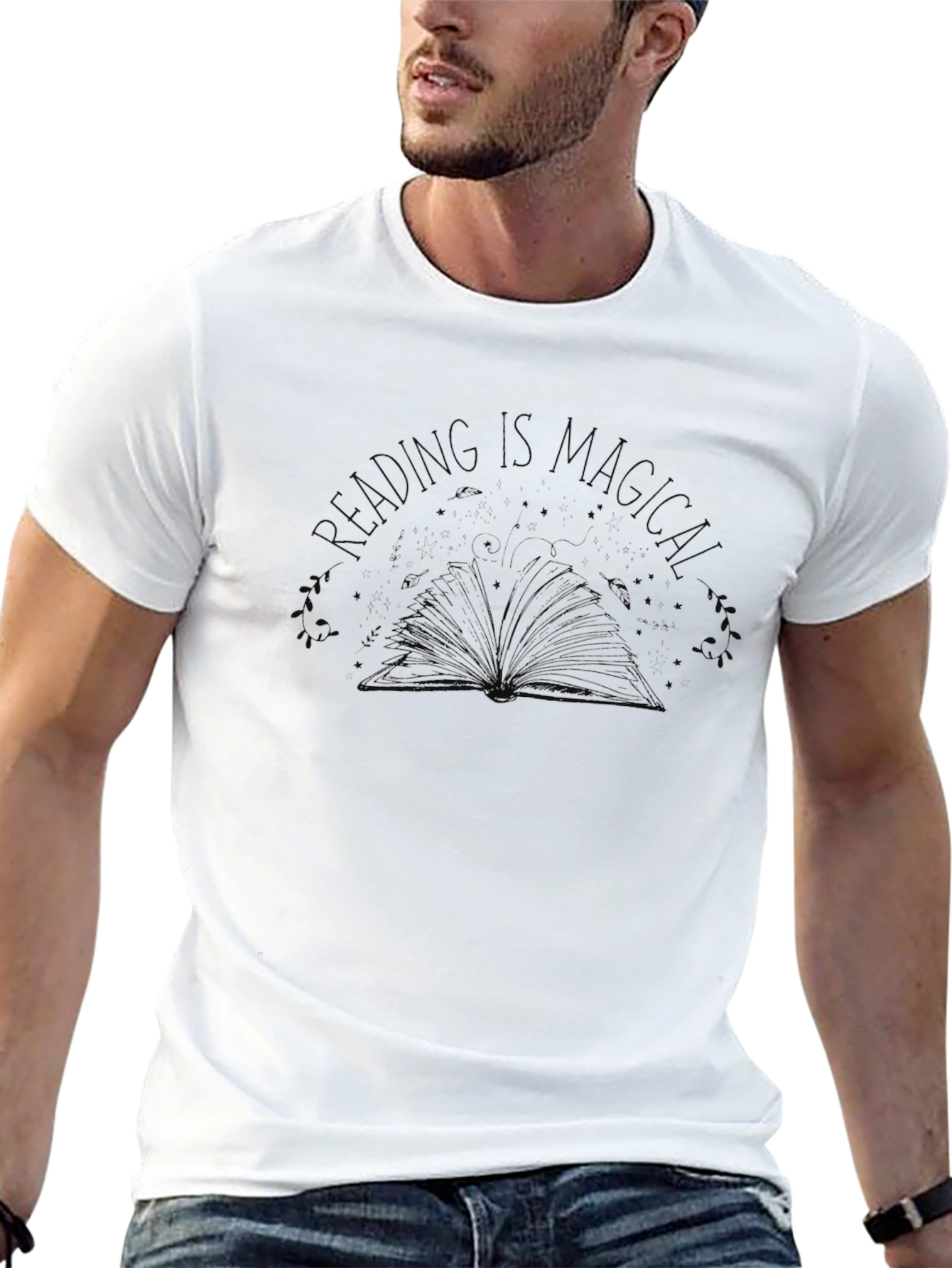 Reading is Magical Graphic Tee - Black