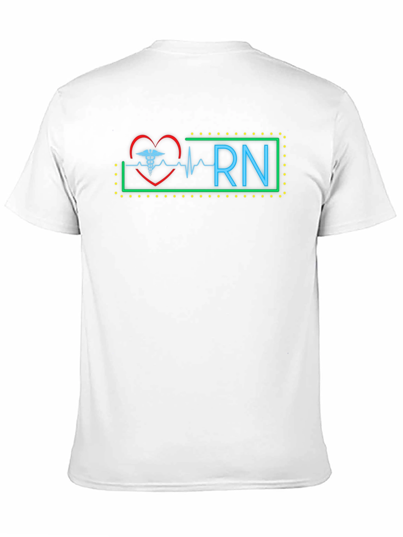 RN Nurse Heartbeat Graphic T-Shirt