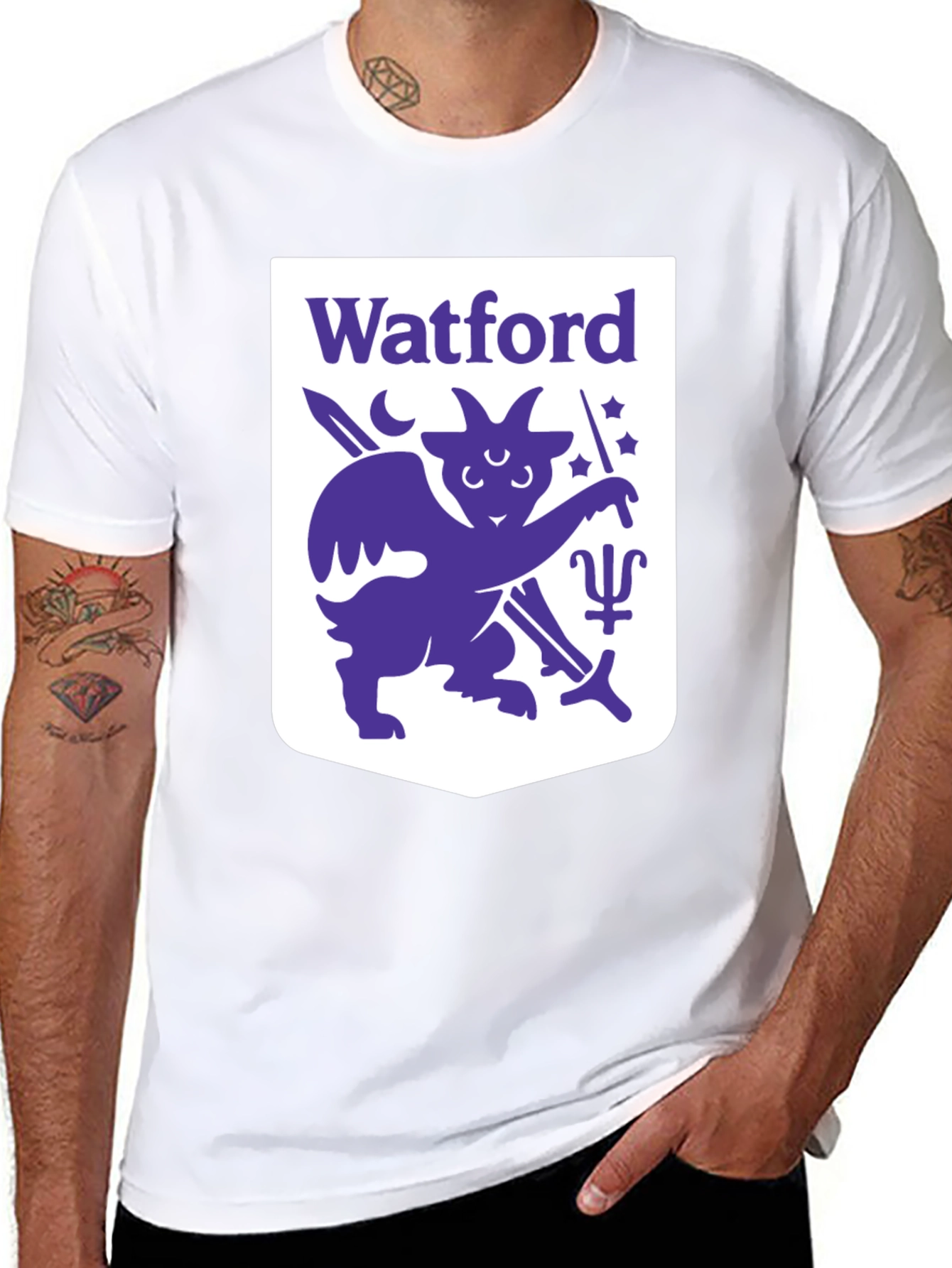 Watford Baphomet T-Shirt - Gothic Occult Style