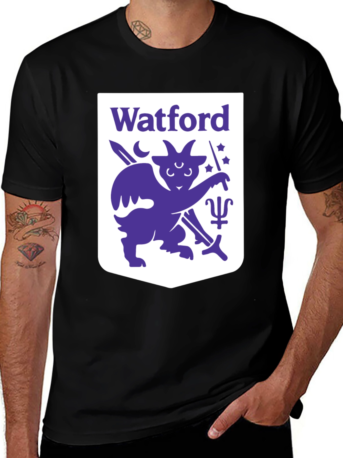Watford Baphomet T-Shirt - Gothic Occult Style