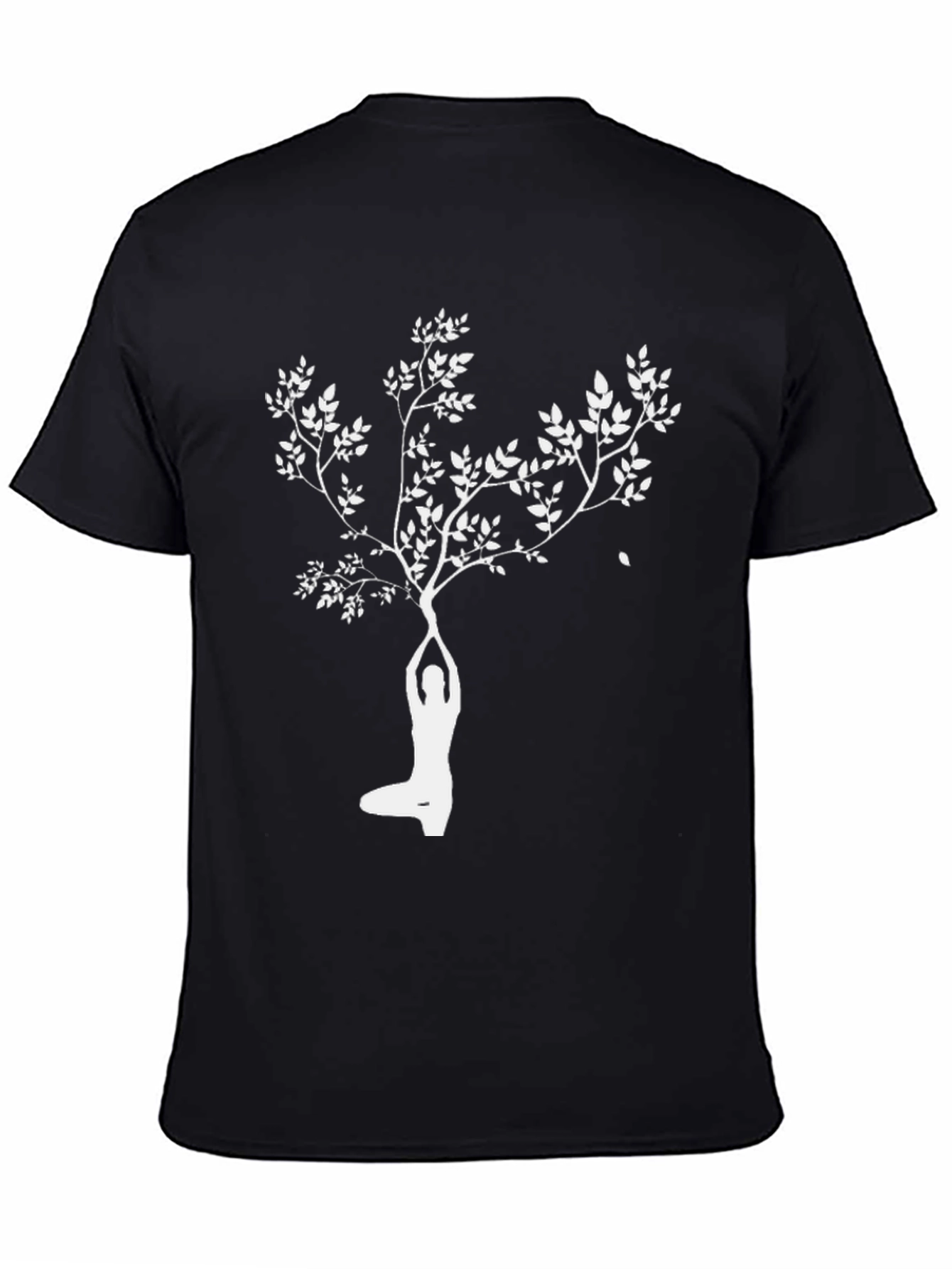 Yoga Tree Black Tee - Spiritual Graphic Shirt