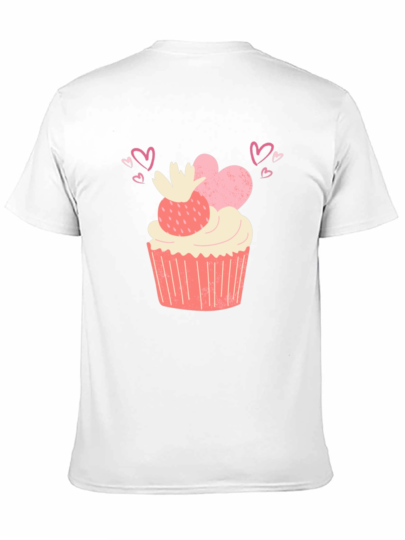 Sweet Treat Tee - Cupcake & Hearts Graphic T-Shirt
