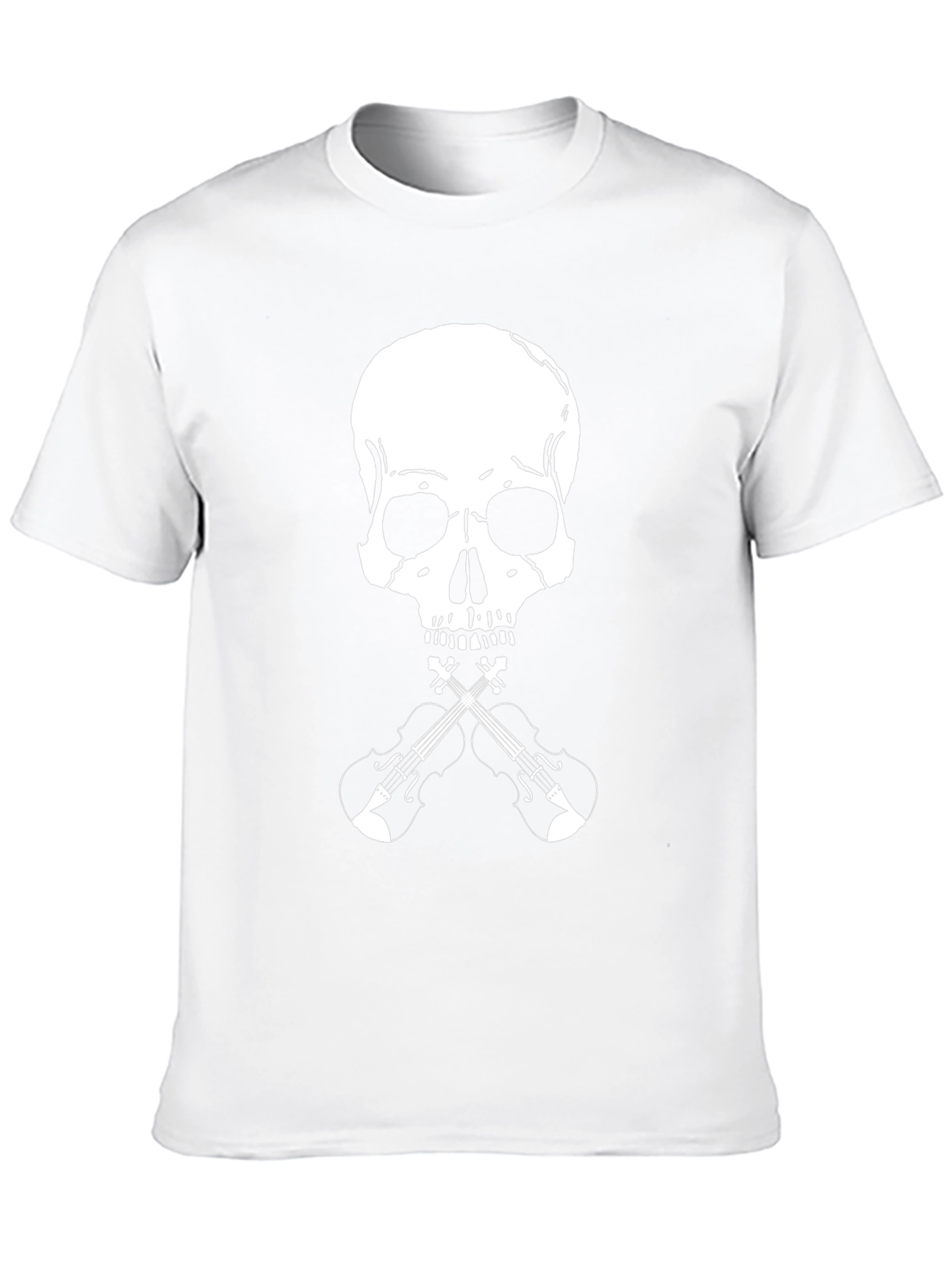 Skull & Violins Graphic Tee - Rocker Style