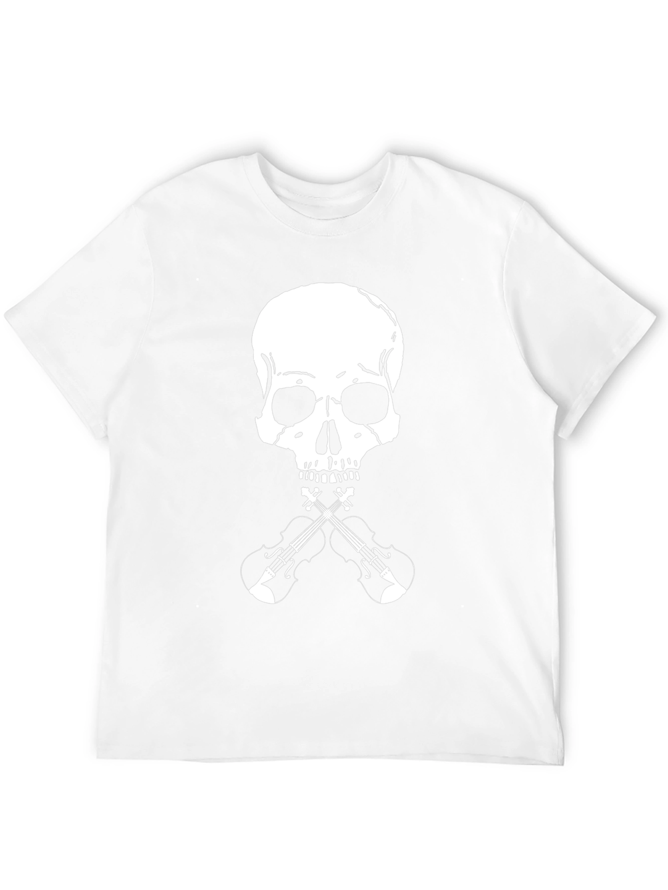Skull & Violins Graphic Tee - Rocker Style