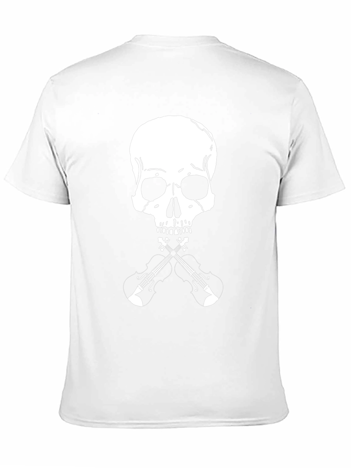 Skull & Violins Graphic Tee - Rocker Style