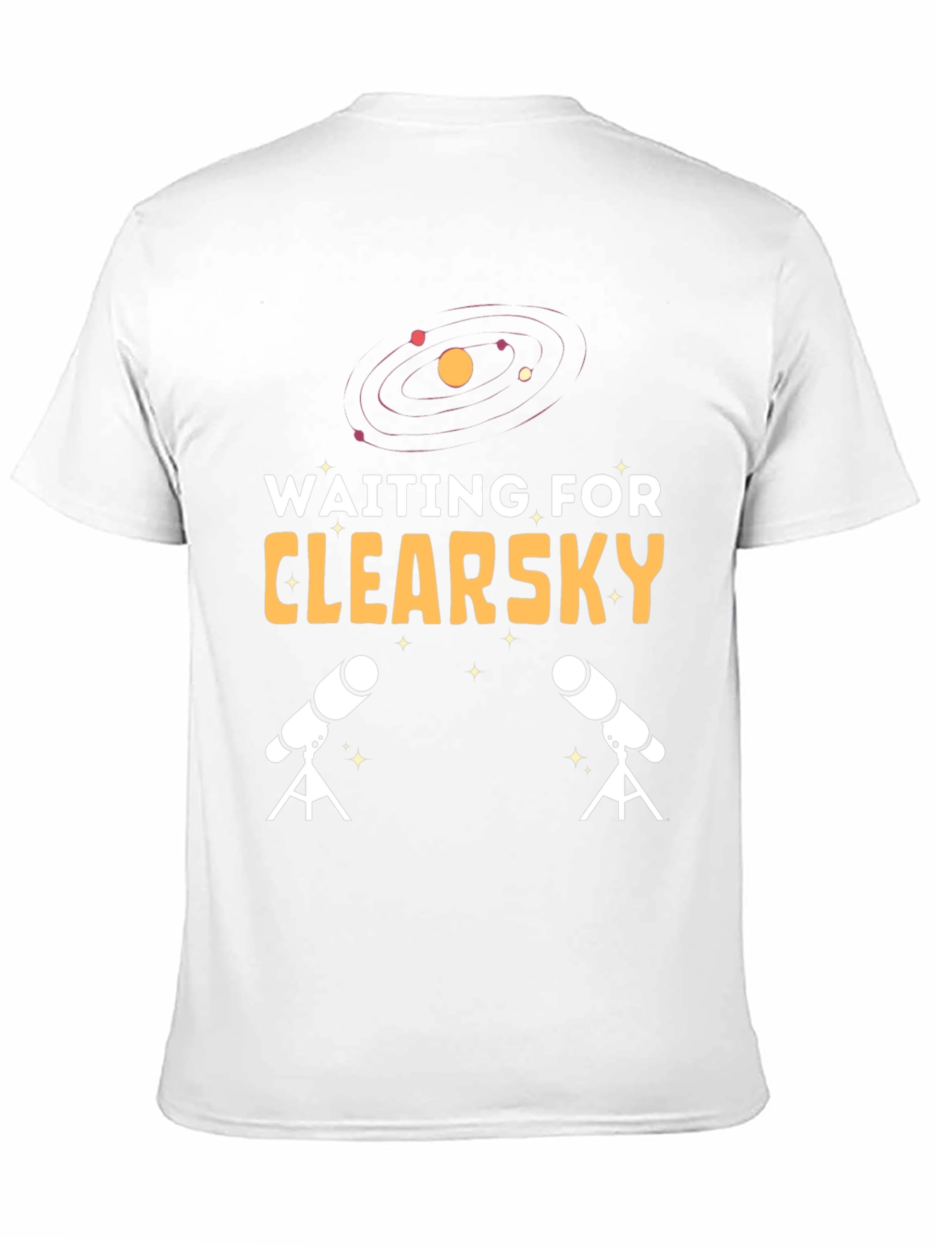 Waiting for Clearsky T-Shirt Astronomy Telescopes Tee