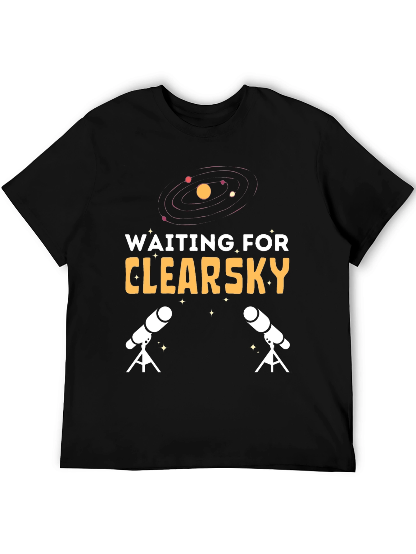 Waiting for Clearsky T-Shirt Astronomy Telescopes Tee