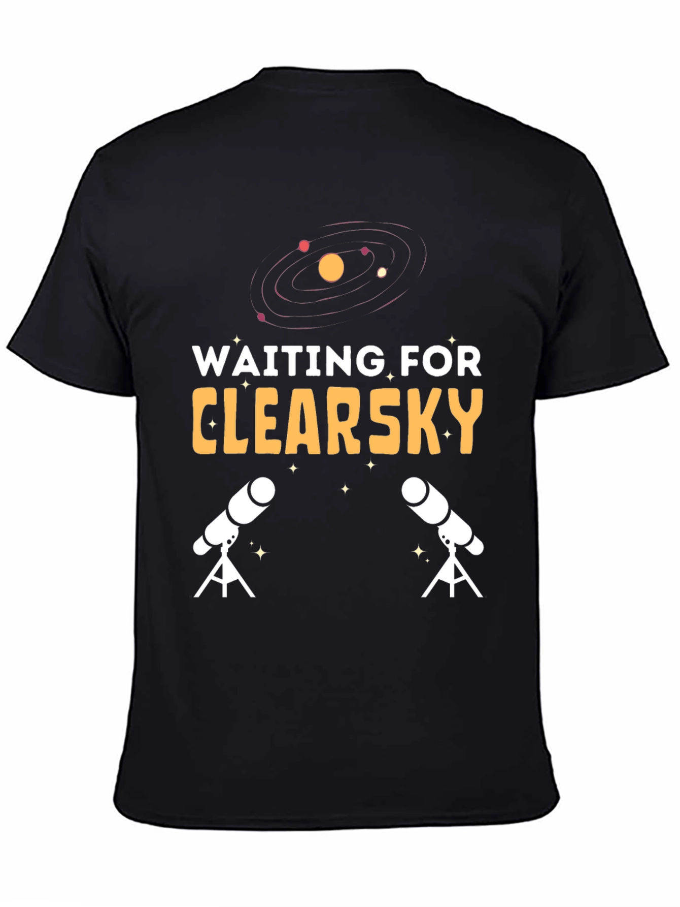 Waiting for Clearsky T-Shirt Astronomy Telescopes Tee