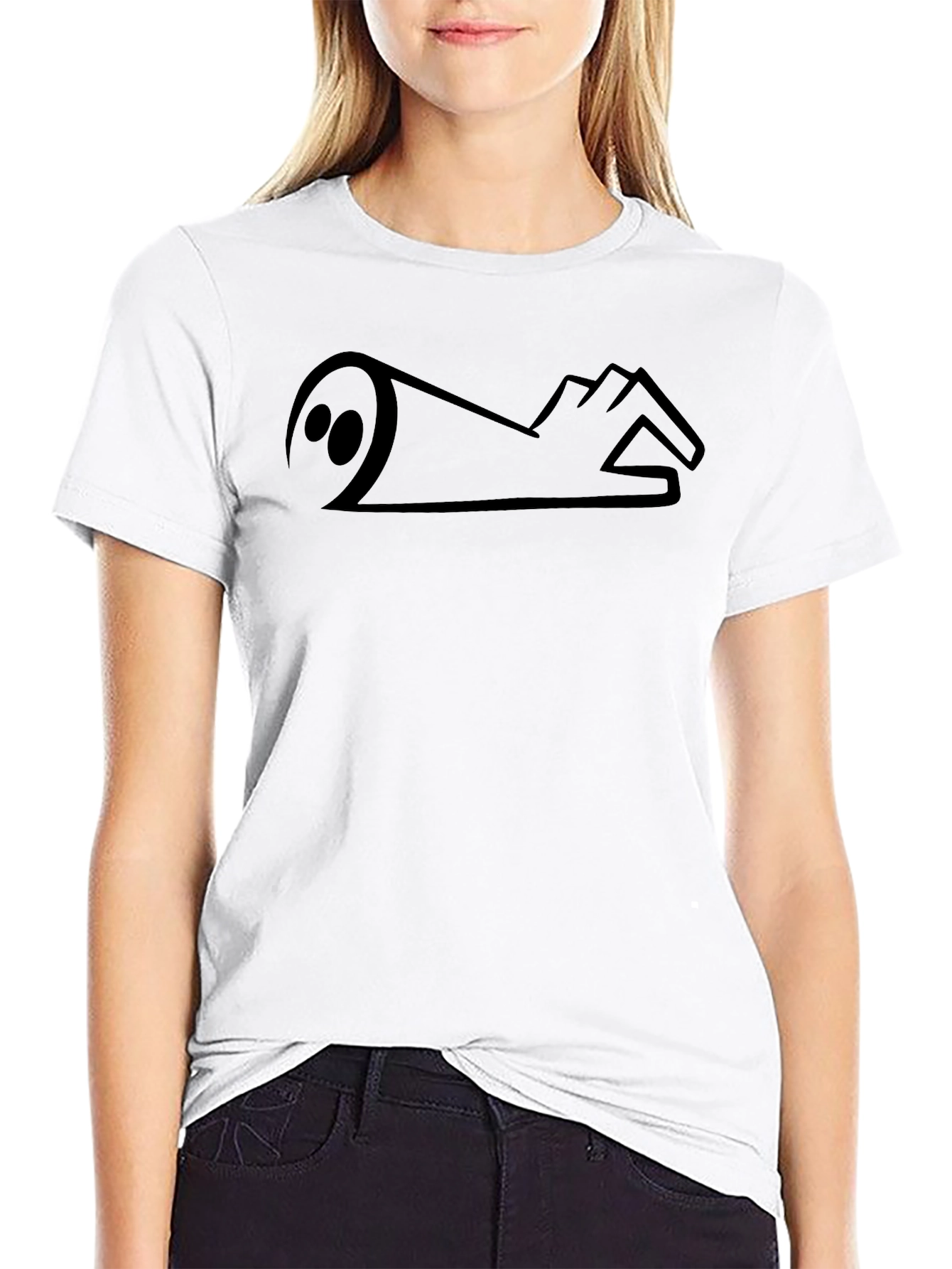 Skeptic Hand Gesture Graphic T-Shirt