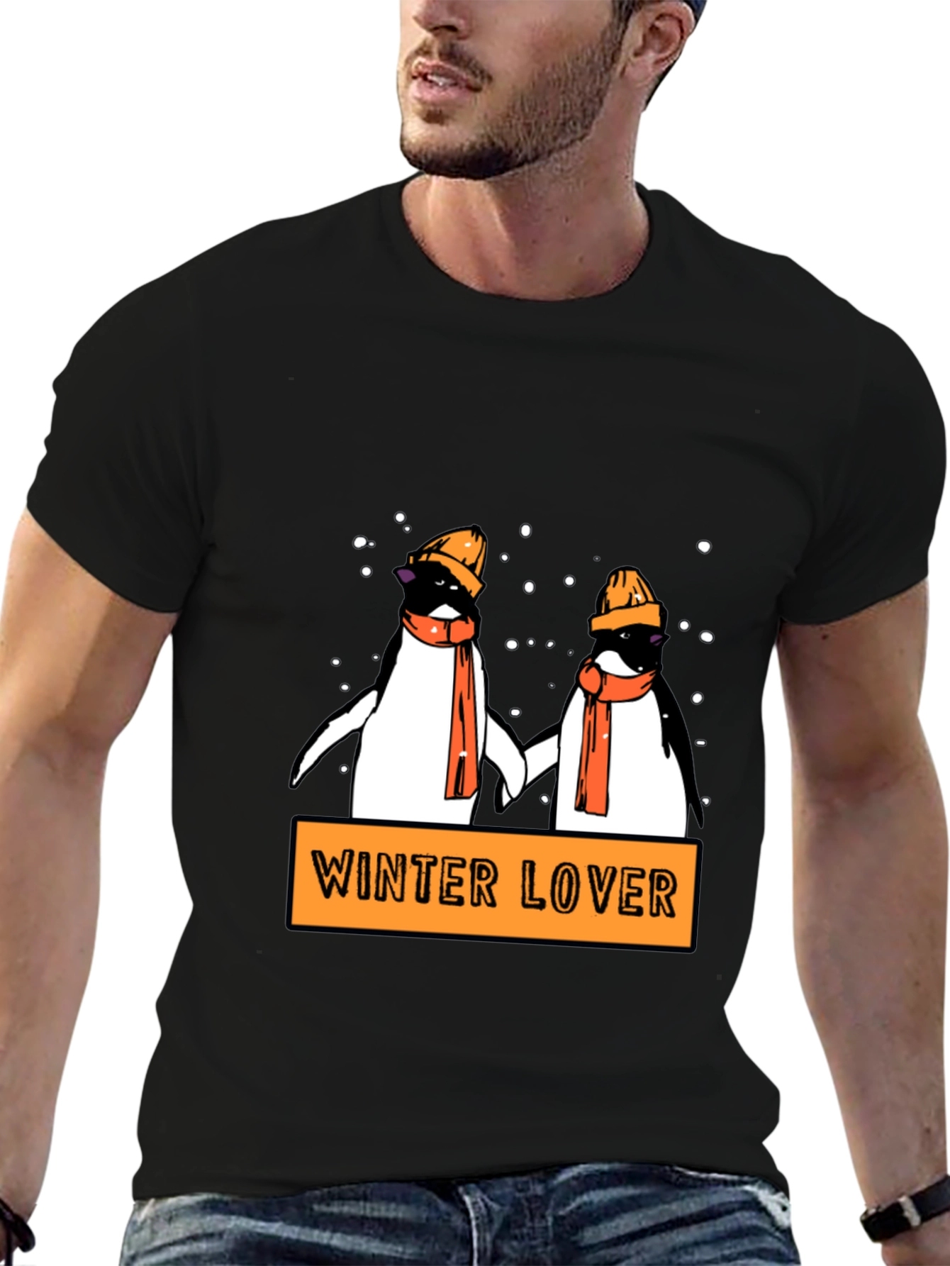 Winter Lover Penguin Graphic T-Shirt