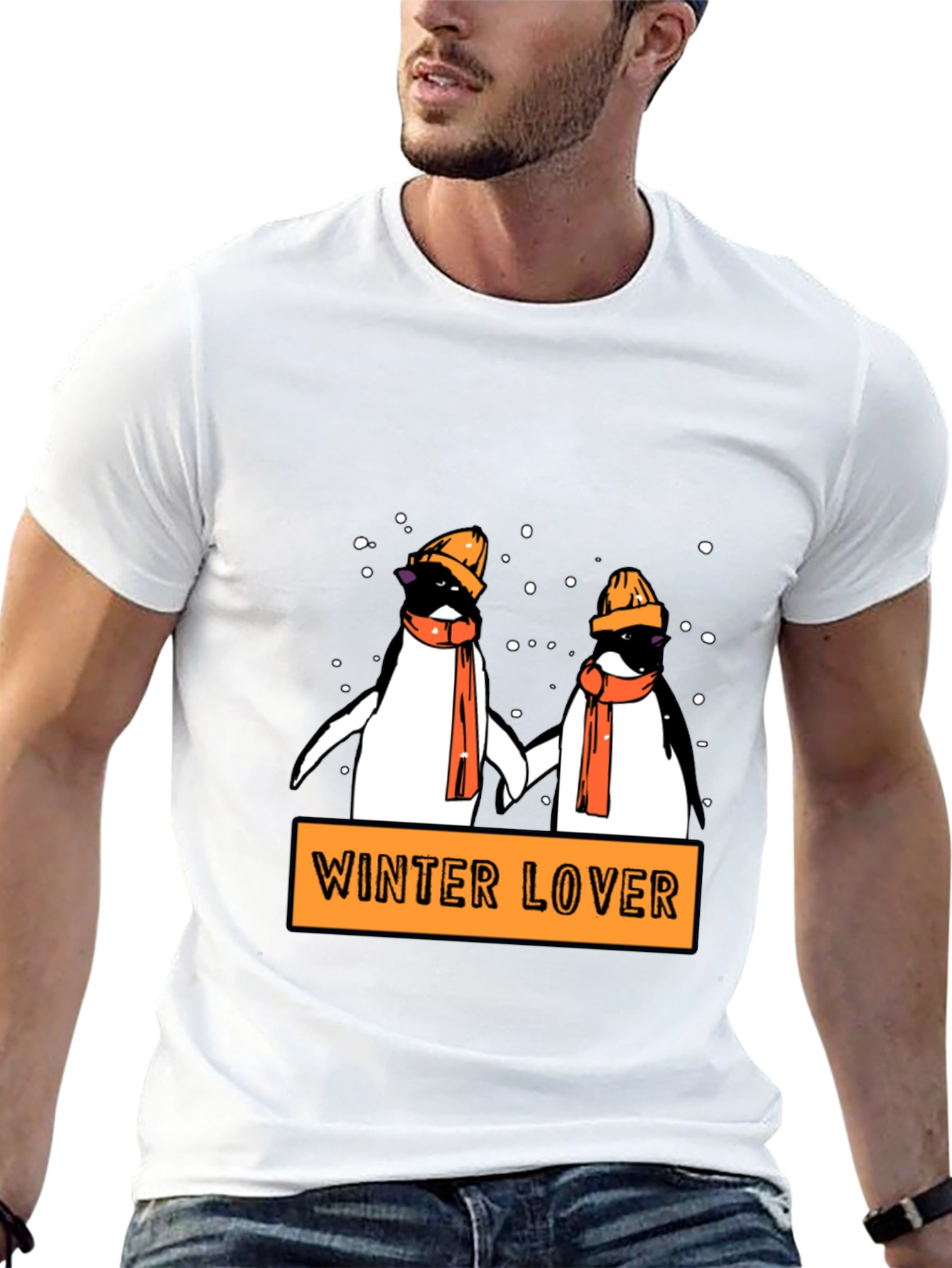 Winter Lover Penguin Graphic T-Shirt