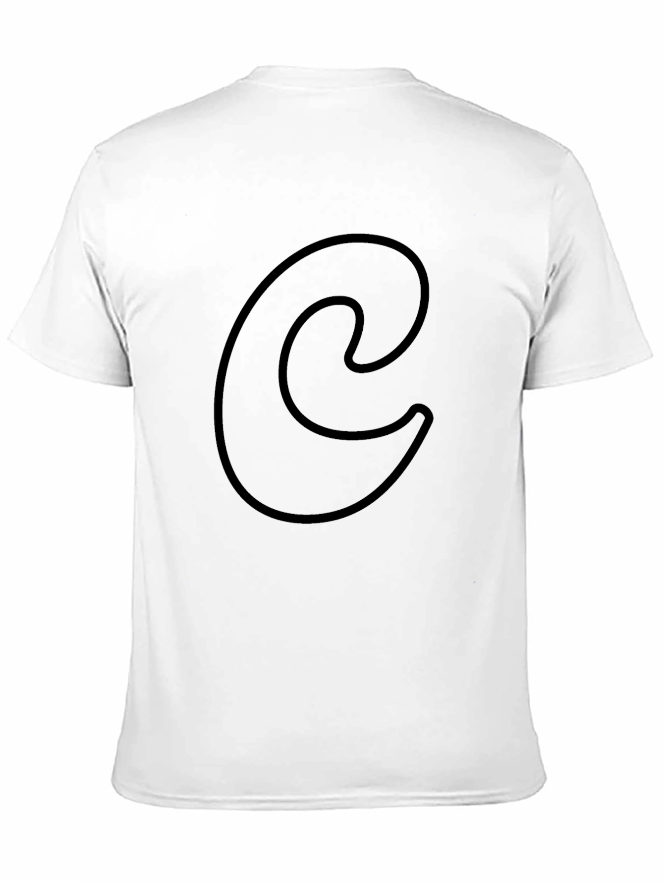 Black Letter C Graphic Tee - Casual Comfort