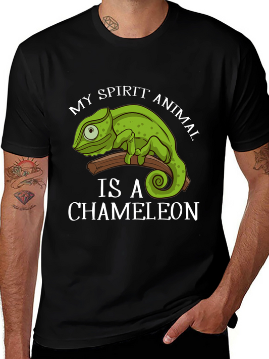 Chameleon Spirit Animal Graphic T-Shirt