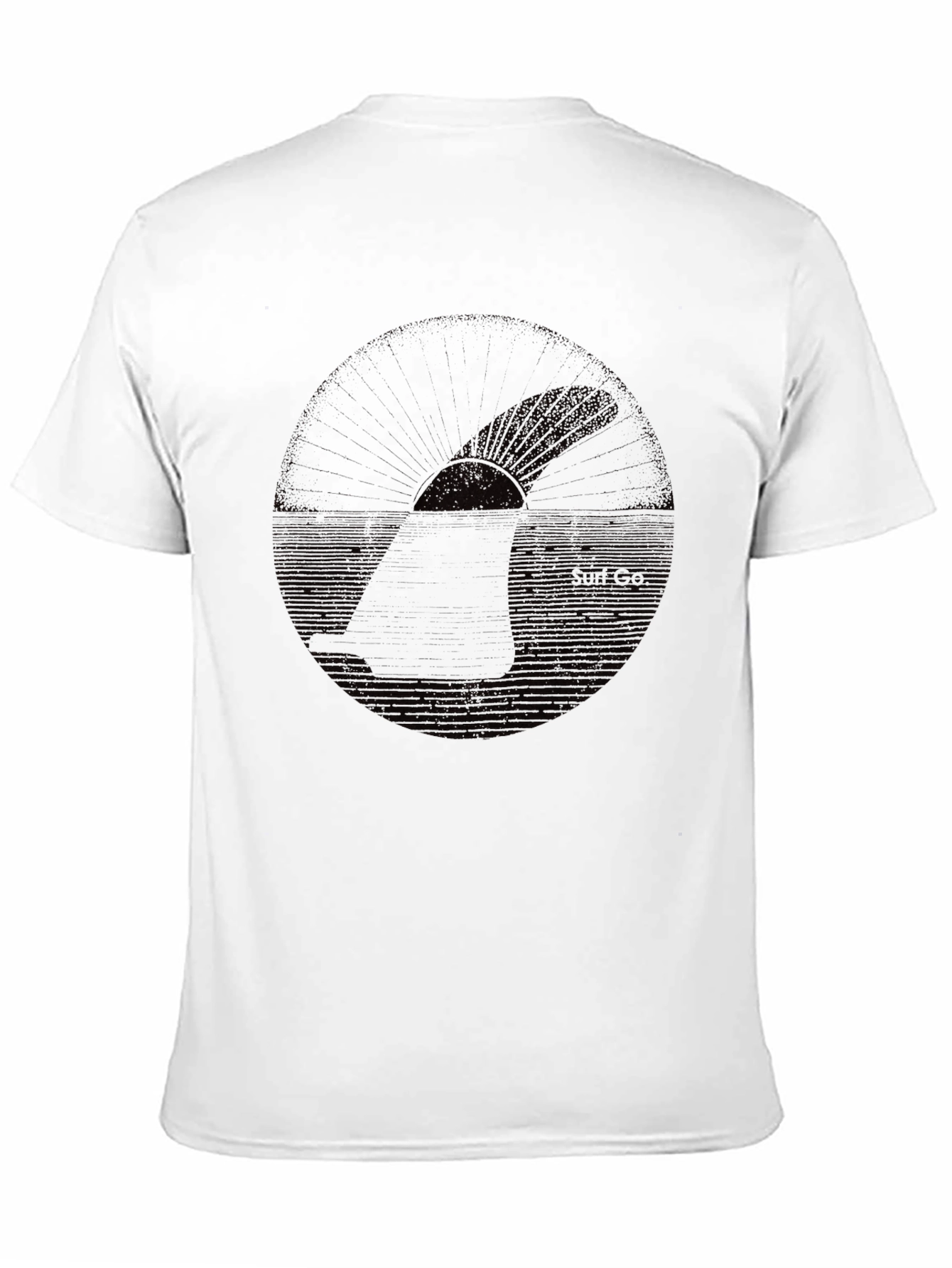 Black Graphic T-Shirt - Shark Design