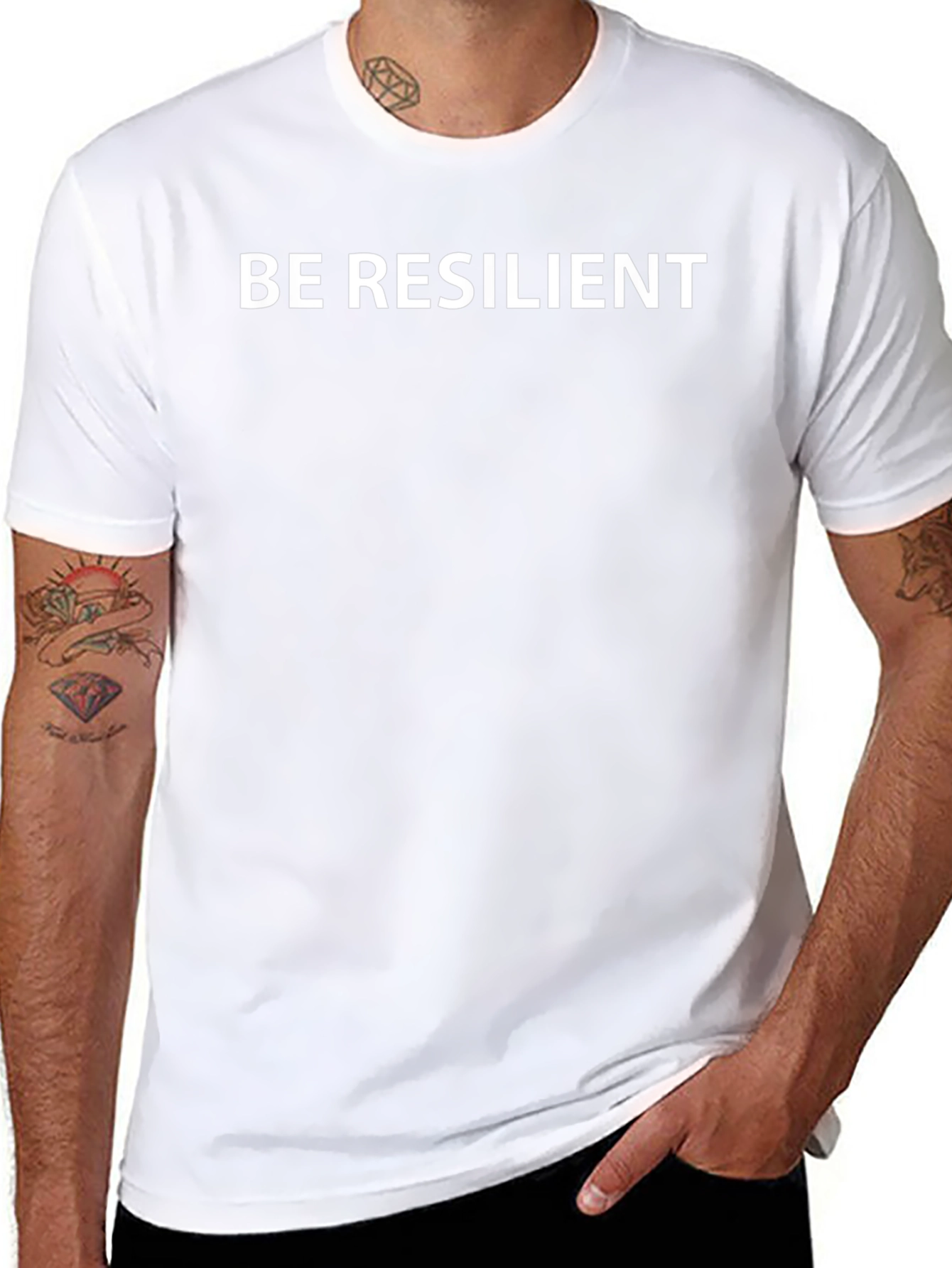 Be Resilient Graphic Tee - Black Comfort Fit