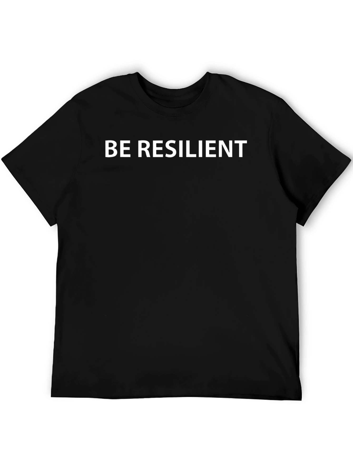 Be Resilient Graphic Tee - Black Comfort Fit