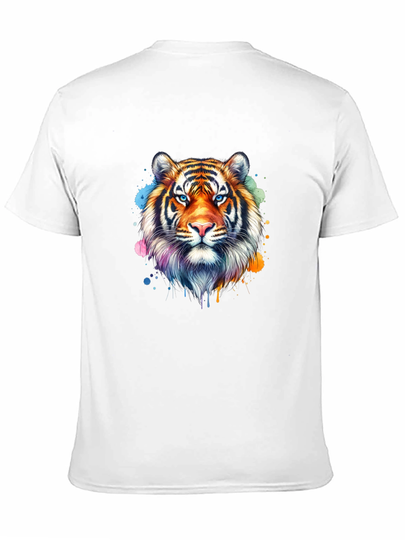 Tiger Head Graphic T-Shirt - Stylish Black Tee