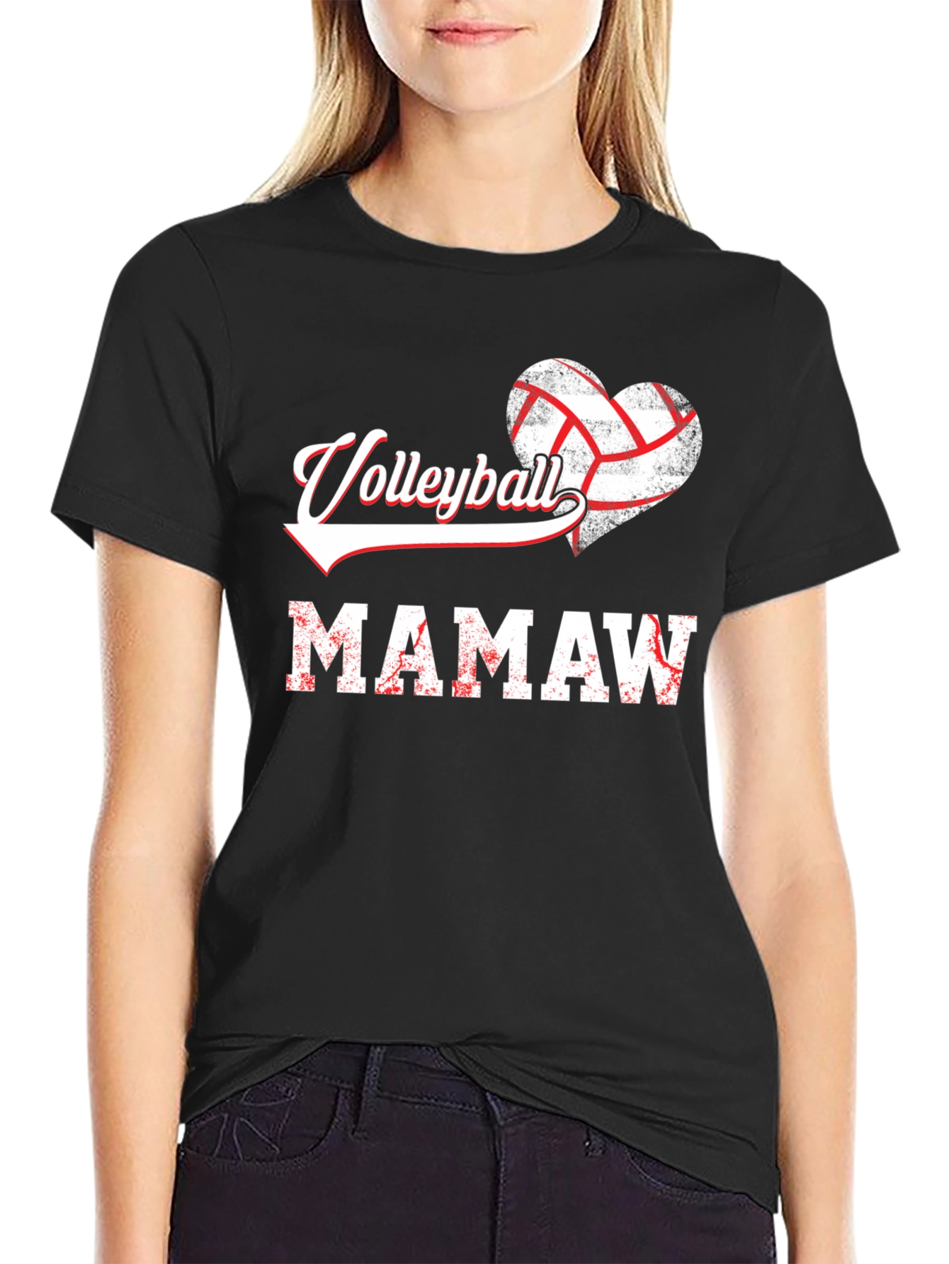 Volleyball Mamaw Graphic T-Shirt