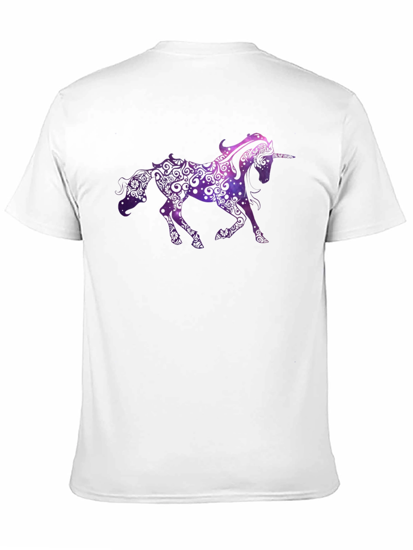 Unicorn Graphic Print Black T-Shirt