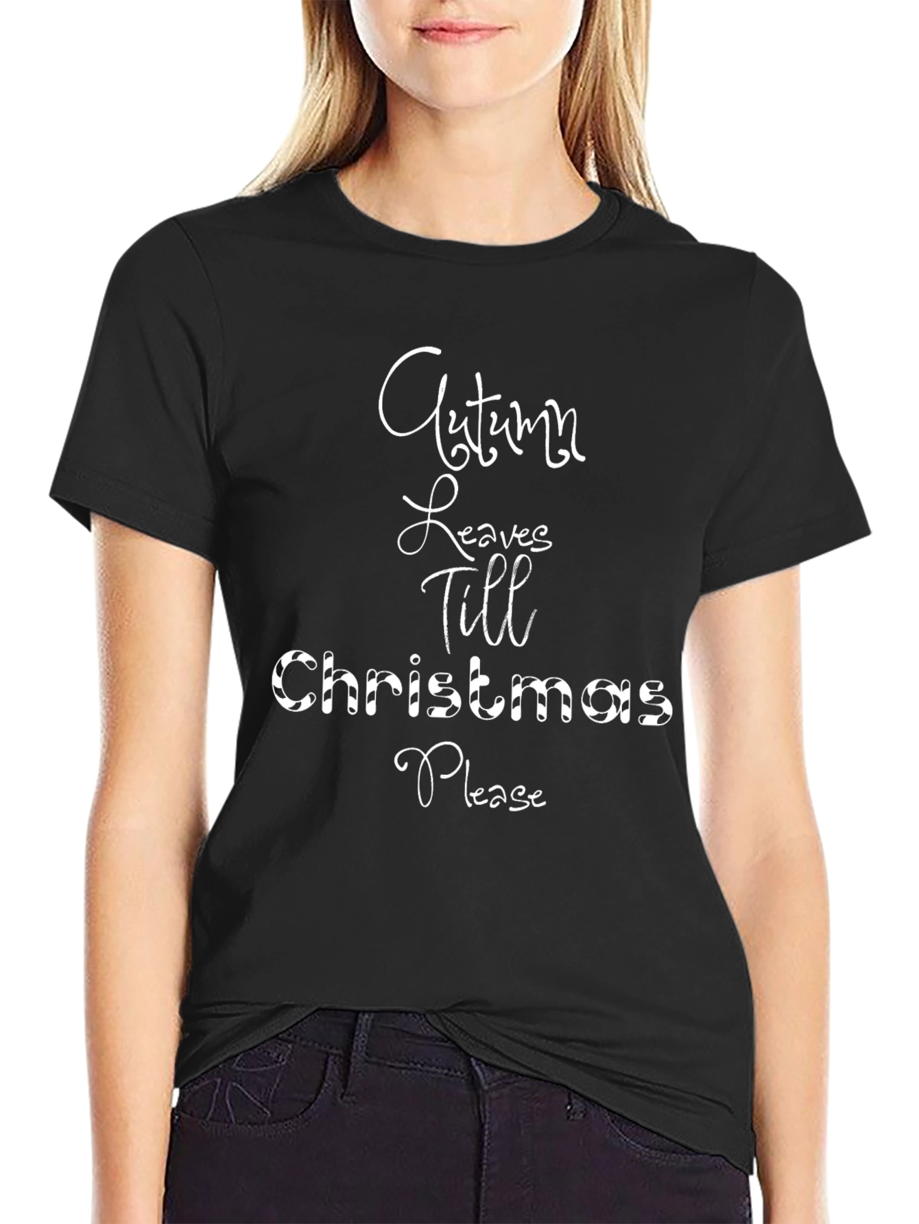 Autumn Leaves Till Christmas Please T-Shirt