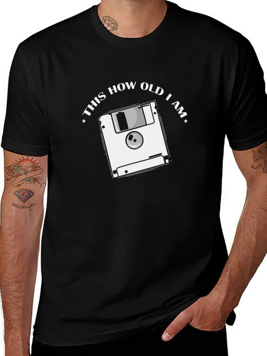 Retro Floppy Disk T-Shirt - This How Old I Am