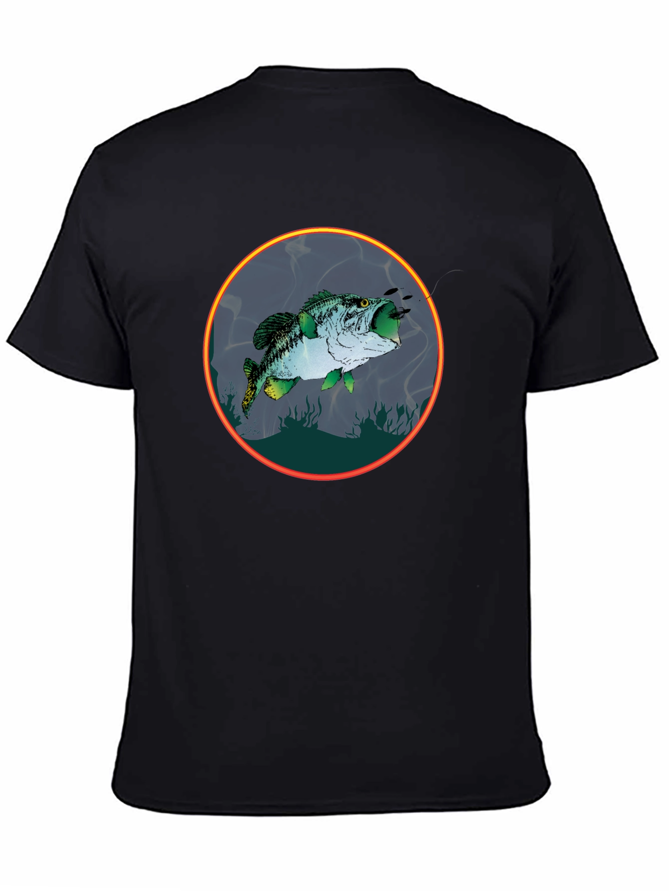 Bass Fish Graphic Tee - Fishing Lovers Shirt