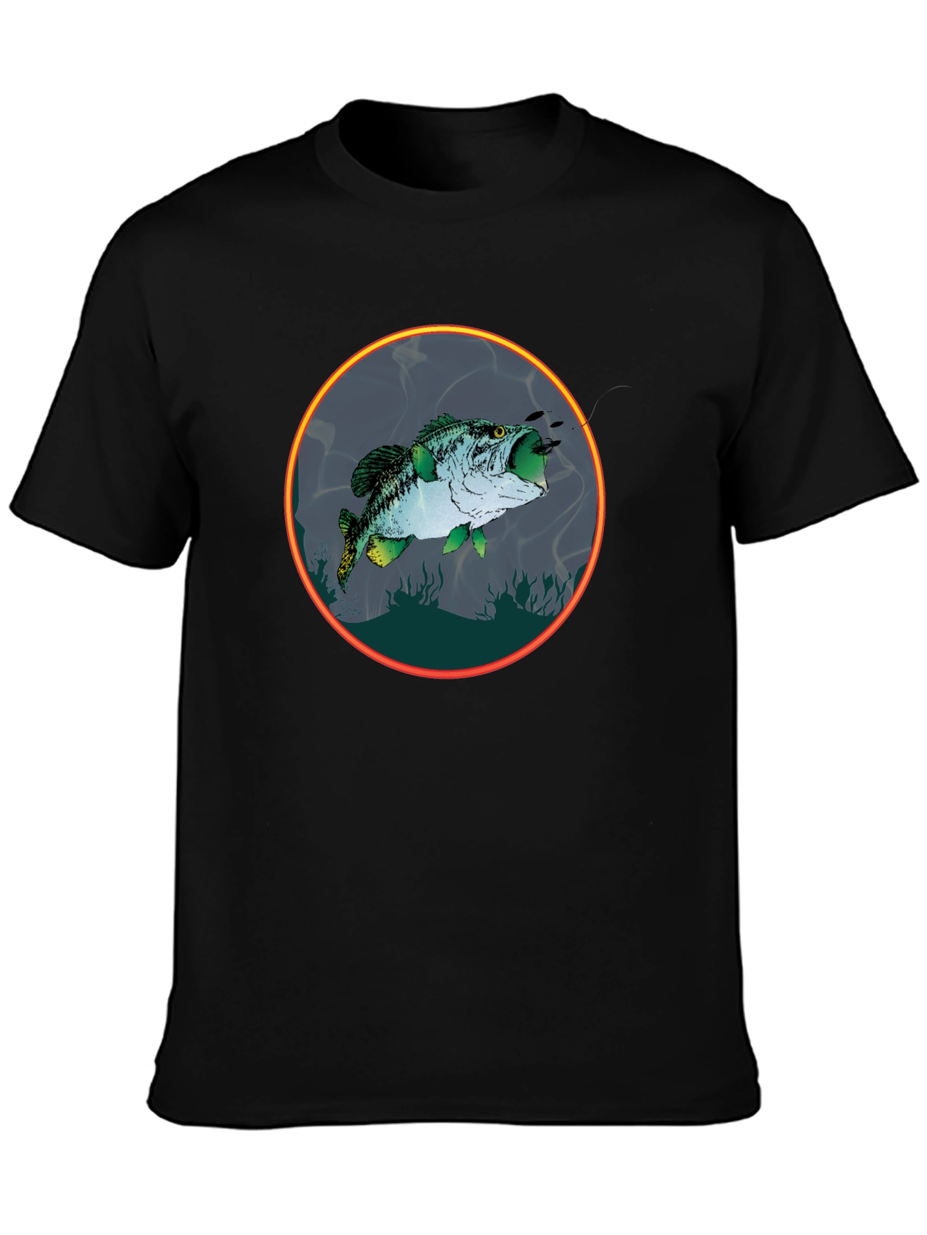 Bass Fish Graphic Tee - Fishing Lovers Shirt