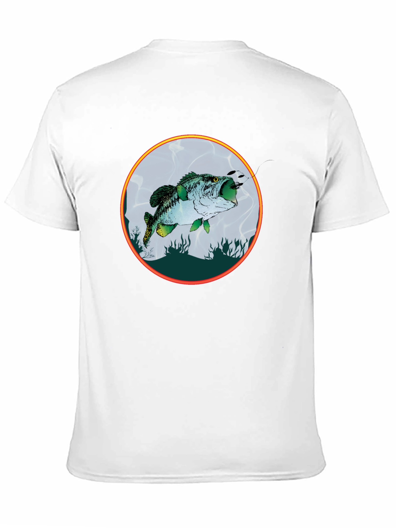 Bass Fish Graphic Tee - Fishing Lovers Shirt