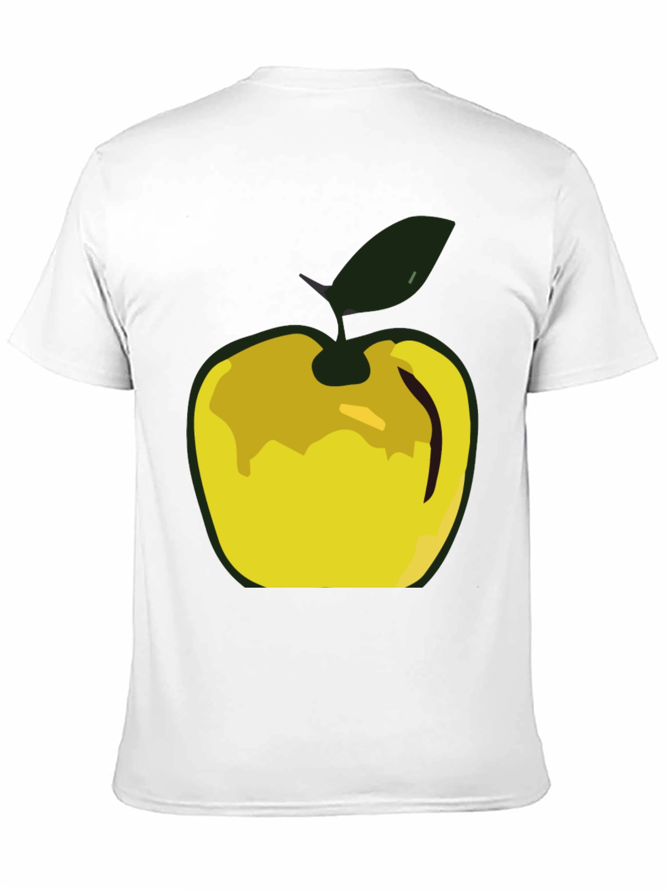 Apple Graphic Tee - Modern Mens Black T-Shirt