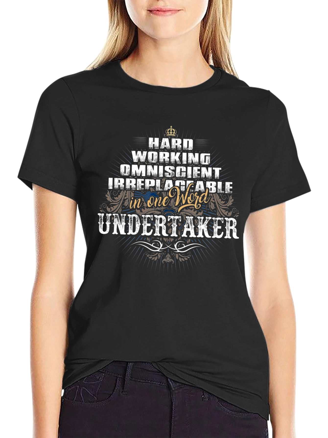 Undertaker Graphic T-Shirt - Hard Working Omniscient