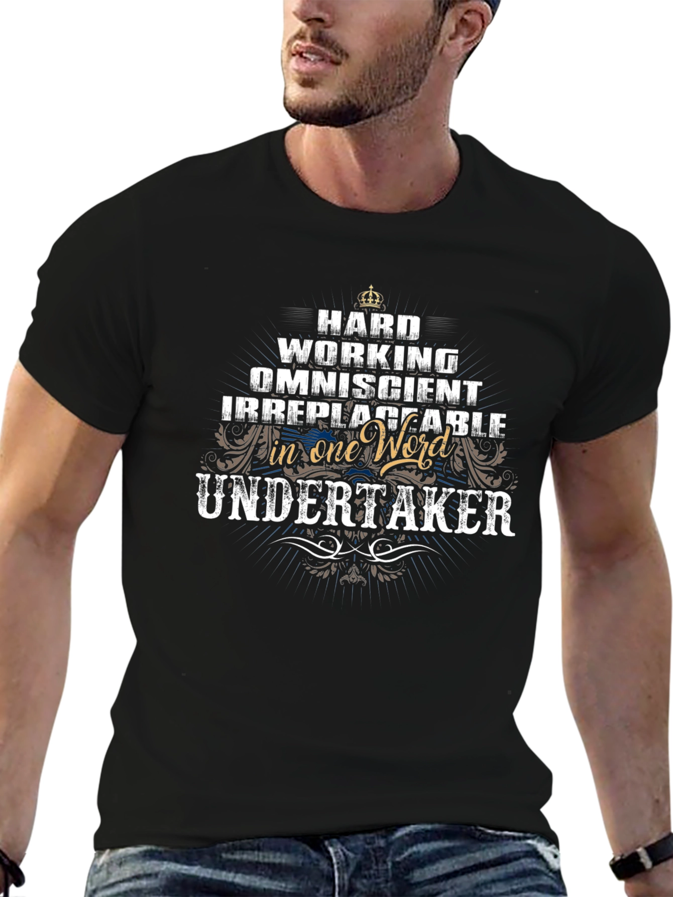 Undertaker Graphic T-Shirt - Hard Working Omniscient