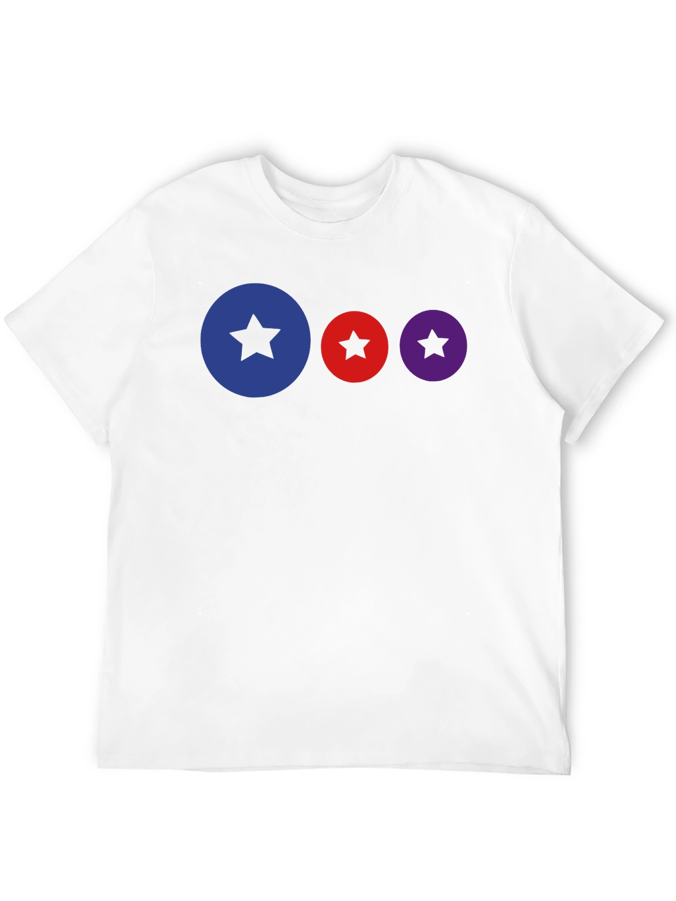 Starry Circle Black T-Shirt - Trendy & Stylish!