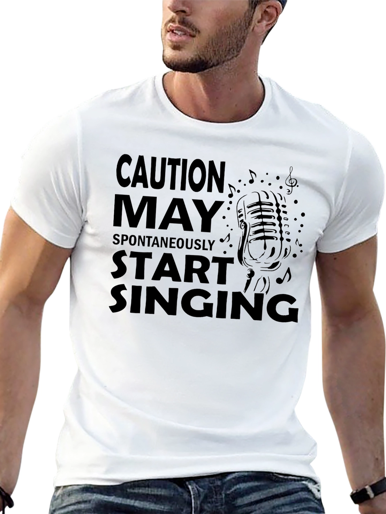 Caution May Spontaneously Start Singing T-Shirt